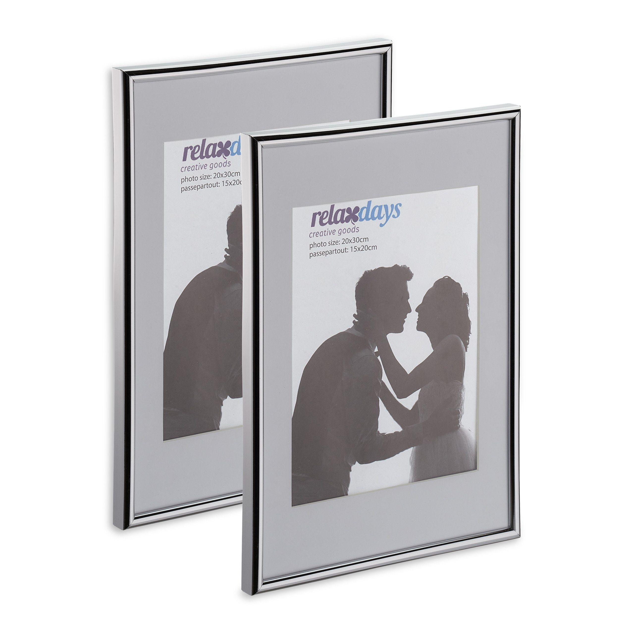 relaxdays Bilderrahmen »Bilderrahmen 2er Set 20x30 cm«, Silber online  kaufen | OTTO