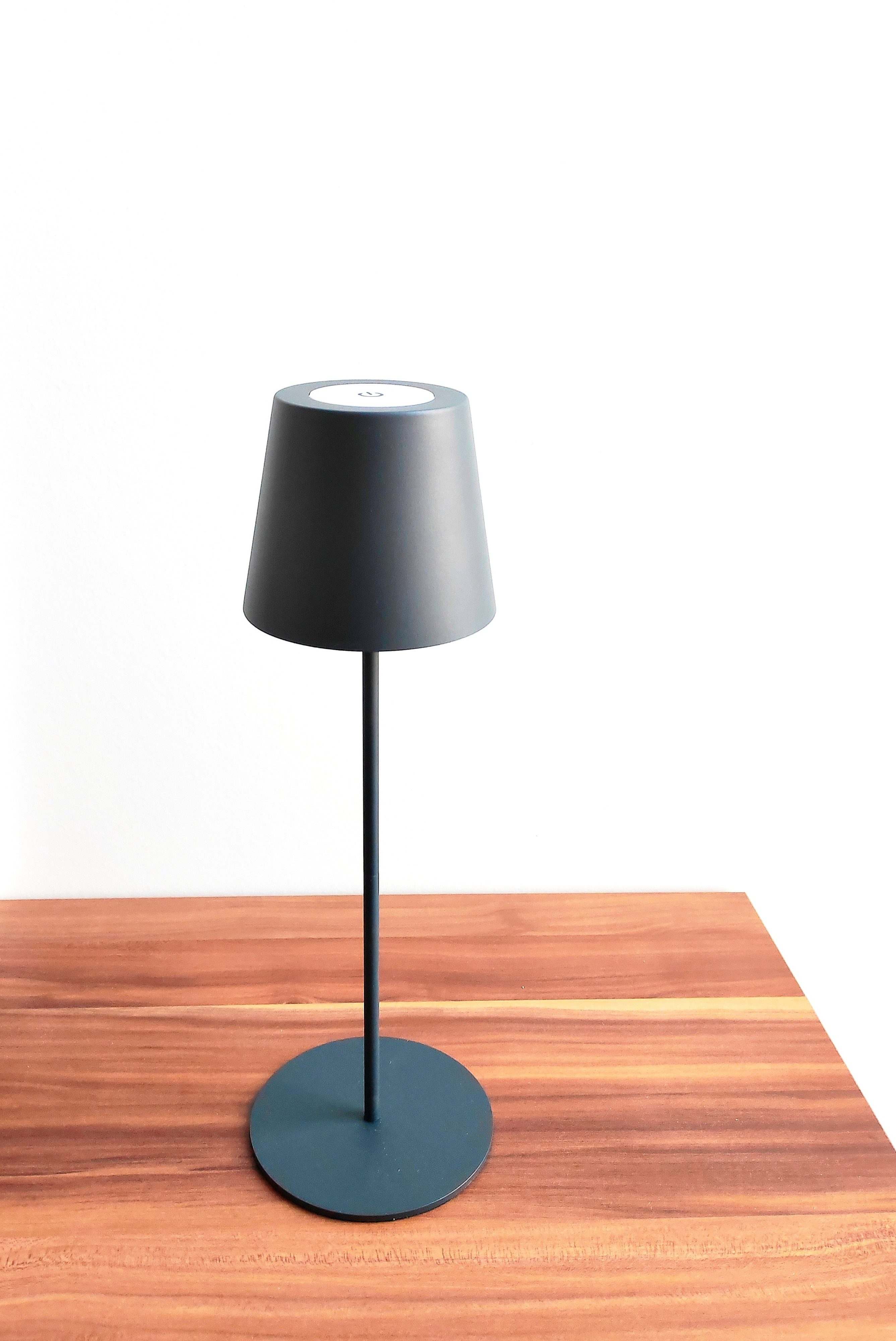 TRANGO LED Tischleuchte, Anthrazit LED Tischlampe 2017-03A kabellos & Touch günstig online kaufen