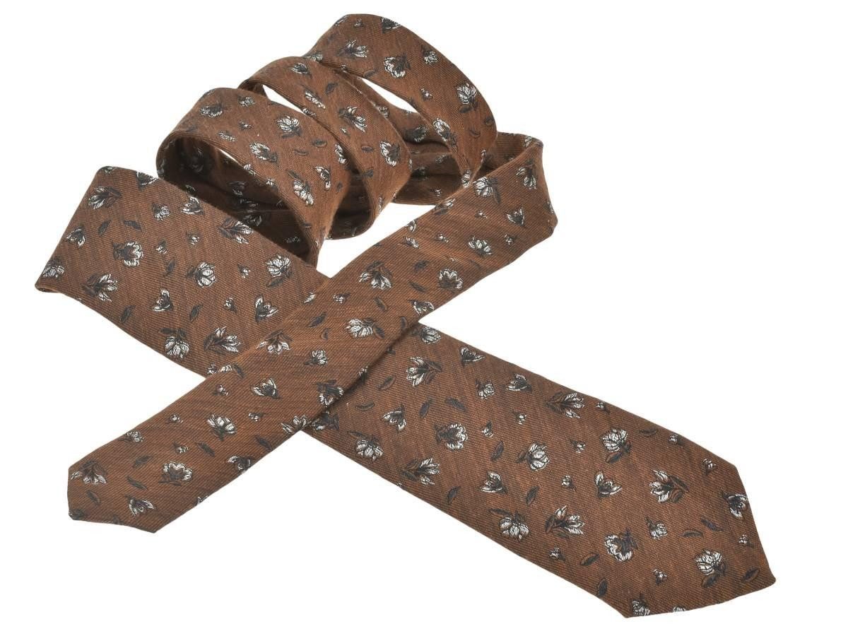 Sir Redman Krawatte "Flower Finesse" 8cm für Herren trendiger Look mit floralem Muster, 8cm breit, 148cm lang