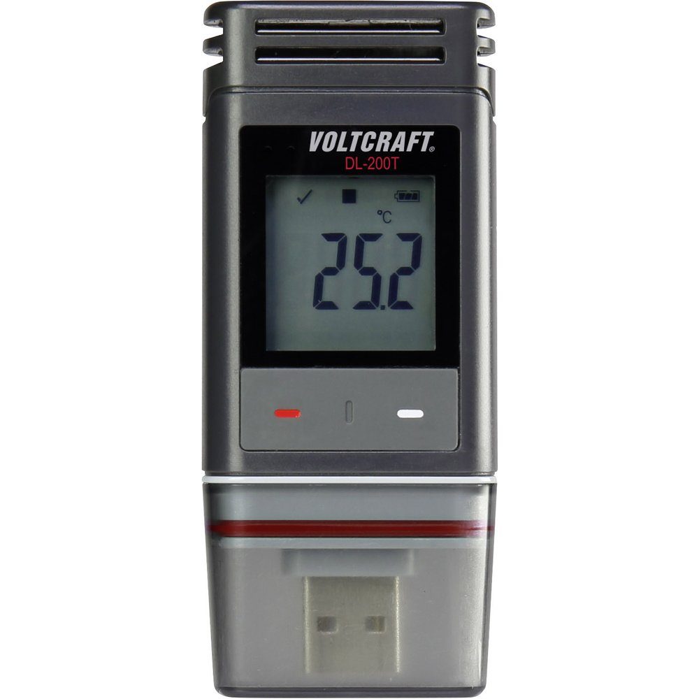 (DL-200T) VOLTCRAFT Messgröße DL-200 VOLTCRAFT Temperatur-Datenlogger Klimamesser Temperatu, T DL-200T