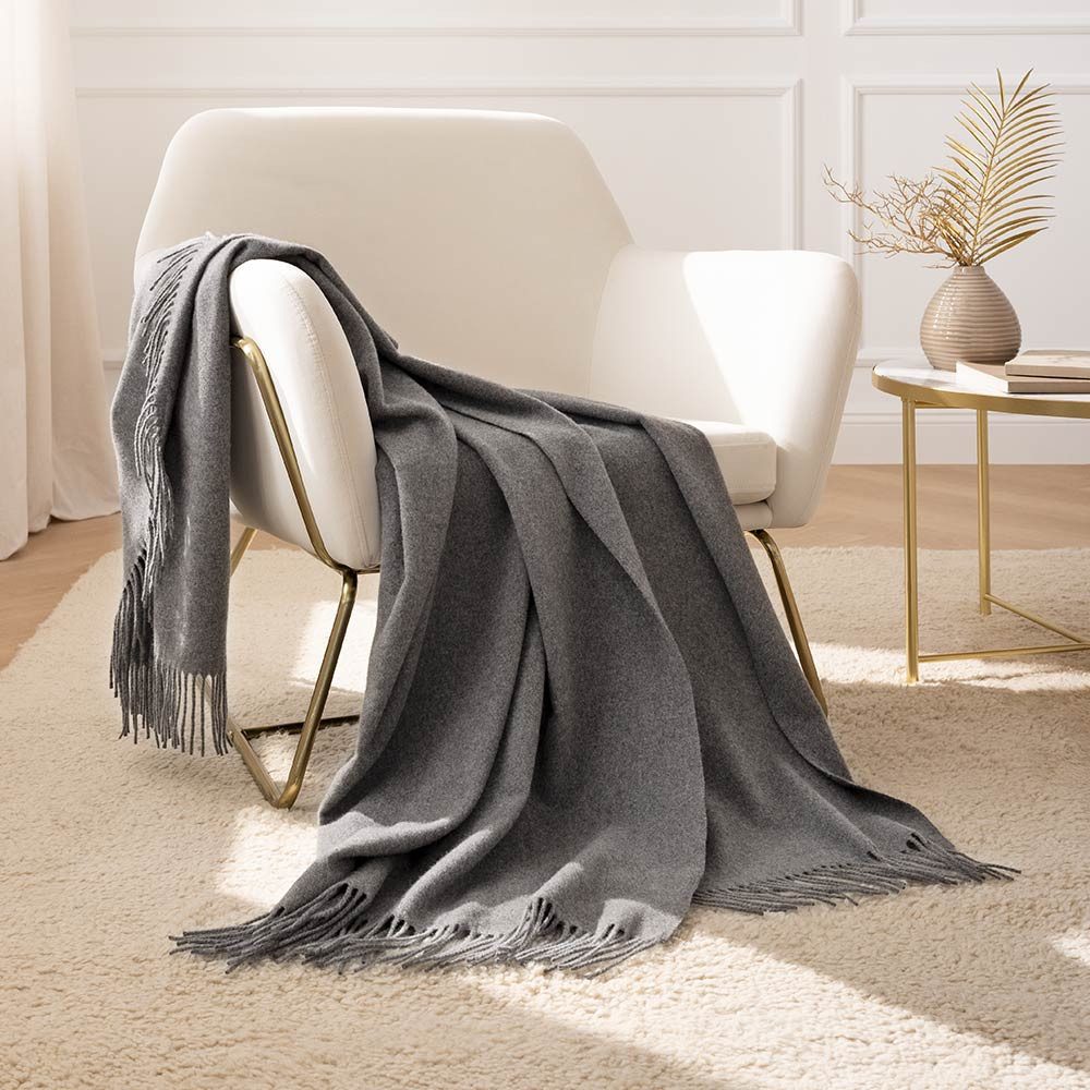 Wohndecke Monte Vigino, Estella, 100% Cashmere: Luxus pur, weich und langlebig