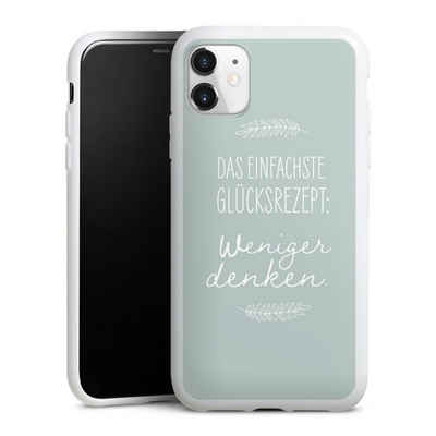 DeinDesign Handyhülle Das einfachste Glücksrezept, Apple iPhone 11 Silikon Hülle Bumper Case Handy Schutzhülle