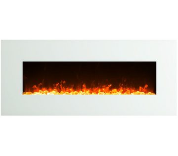 GLOW FIRE Elektrokamin Glow Fire Venus Wandkamin elektrisch mit Heizung, Elektrischer Kamin mit Fernbedienung, Timer, 3 Dekorationen, LED Feuer