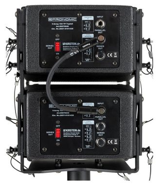 Pronomic V-Array Compact-Wide Aktives PA-System Set Party-Lautsprecher (Bluetooth 4.2 Empfänger, 640 W, Geeignet bis ca. 100 Zuhörer - Subwoofer mit 2x 8 zoll Lautsprecher)