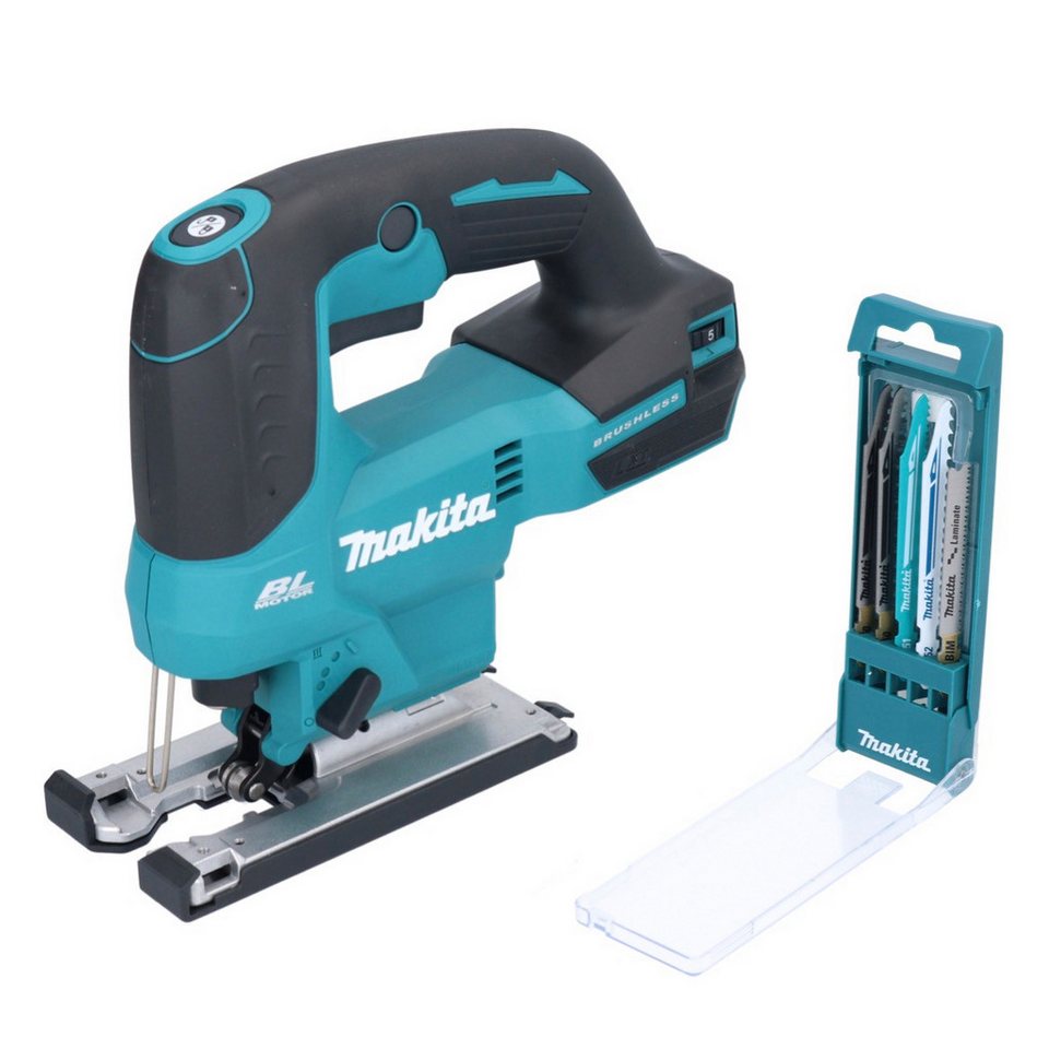 Thumbnail - Makita Stichsäge DJV 184 Z Akku Stichsäge 18 V Brushless + 5 tlg. Stichsägeblatt Set -
