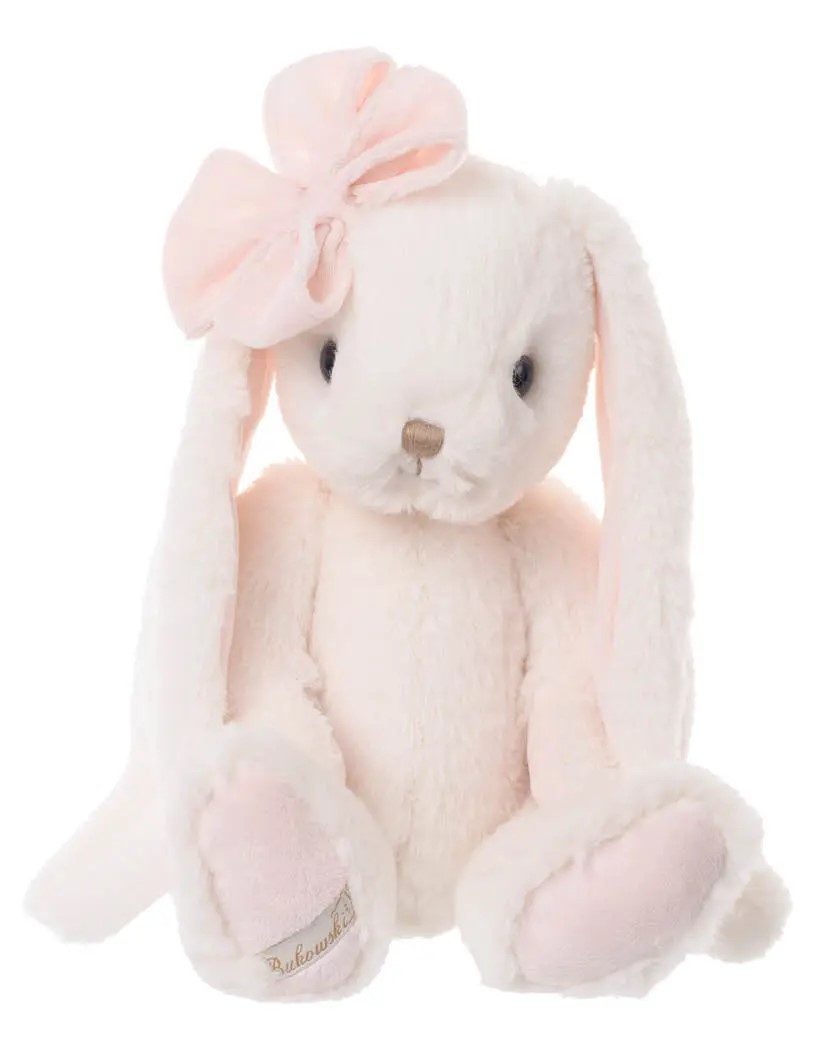 Bukowski Design AB Kuscheltier Hase Lilibet 40 cm weiß mit Schleife Plüschhase Stoffhase