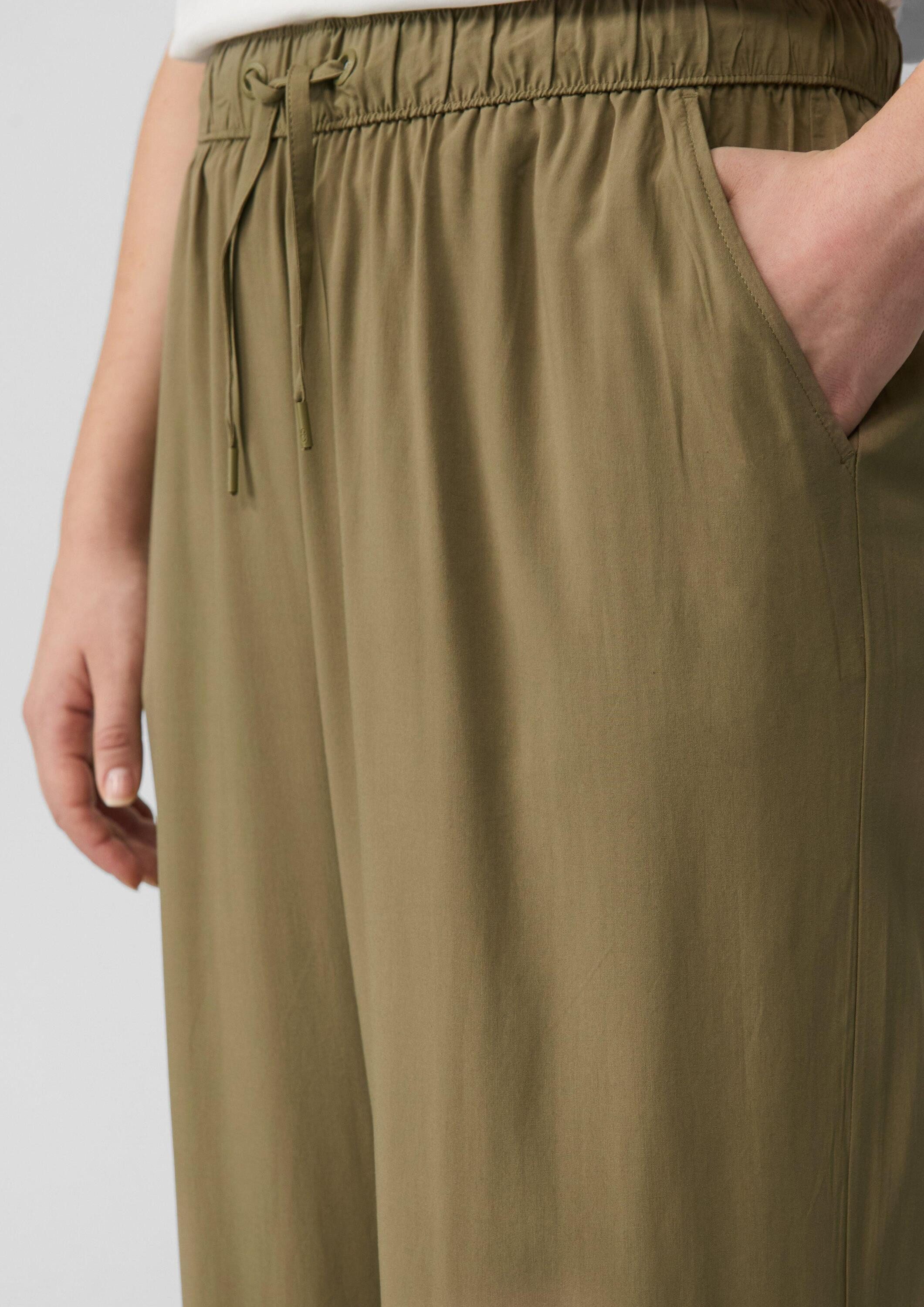 QS Culotte Hose Culotte aus Viskose