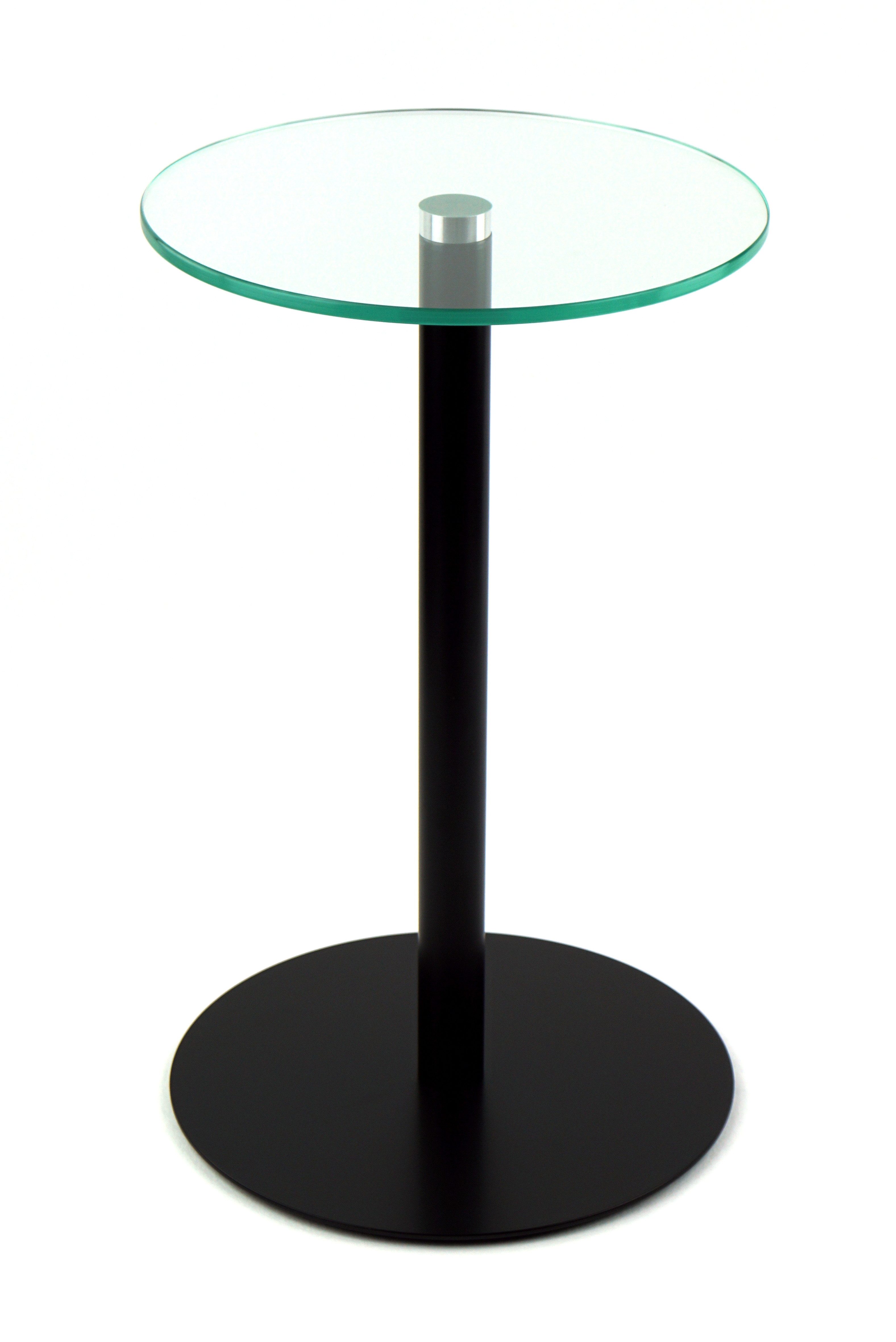 freeroom24 Beistelltisch Johanna Ø30cm in Schwarz matt, verschiedene Höhen Lieferbar, Made in Germany