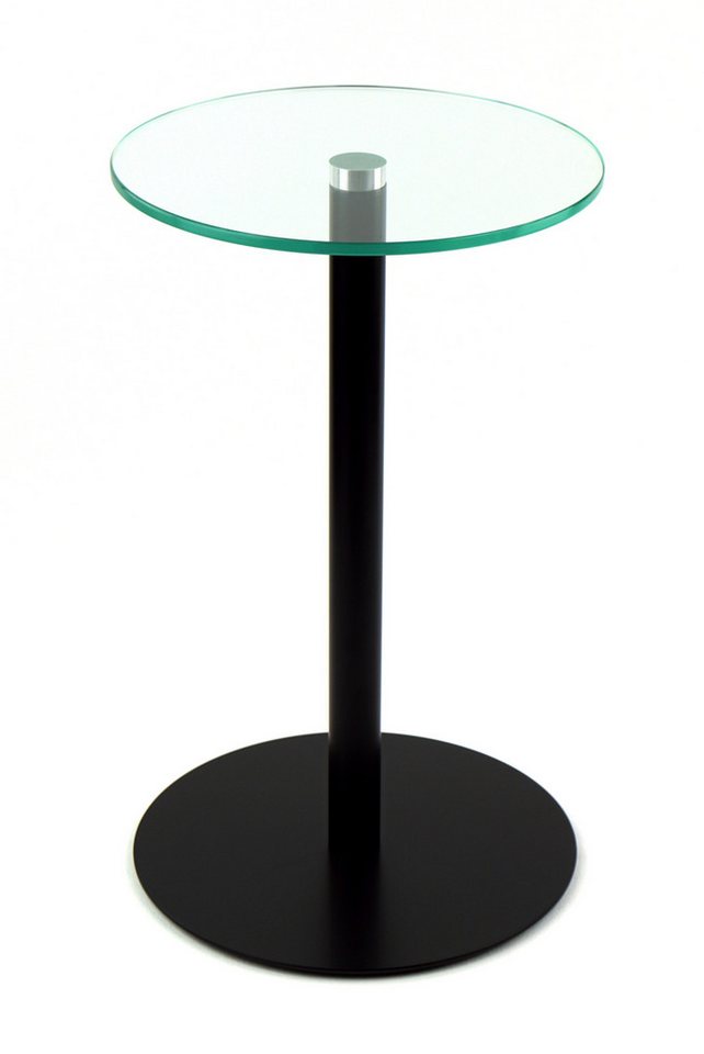 freeroom24 Beistelltisch Johanna Ø30cm in Schwarz matt, verschiedene Höhen Lieferbar, Made in Germany