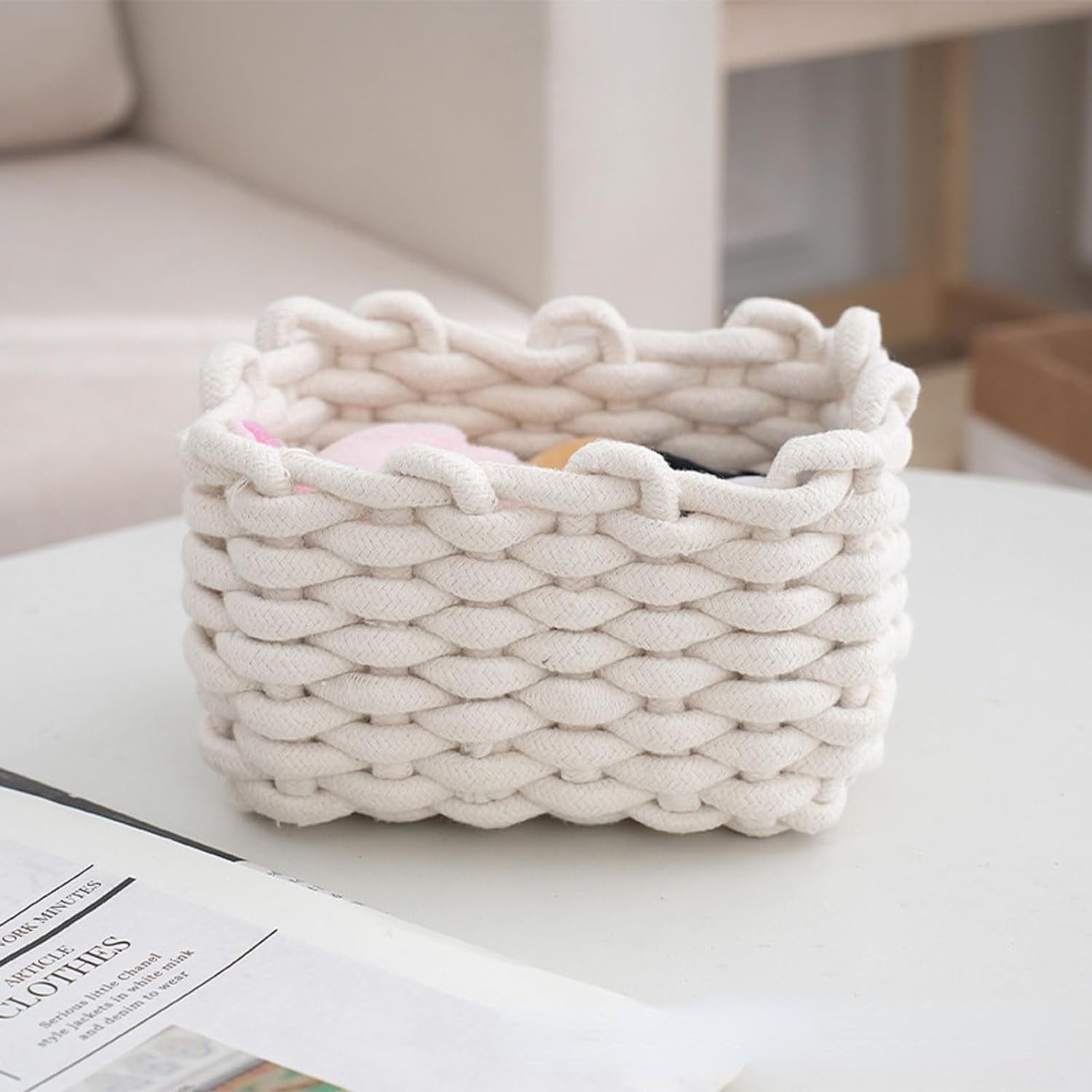 Coonoor Aufbewahrungskorb Gewebte Aufbewahrungskörbe, gestrickte Körbe, günstig online kaufen