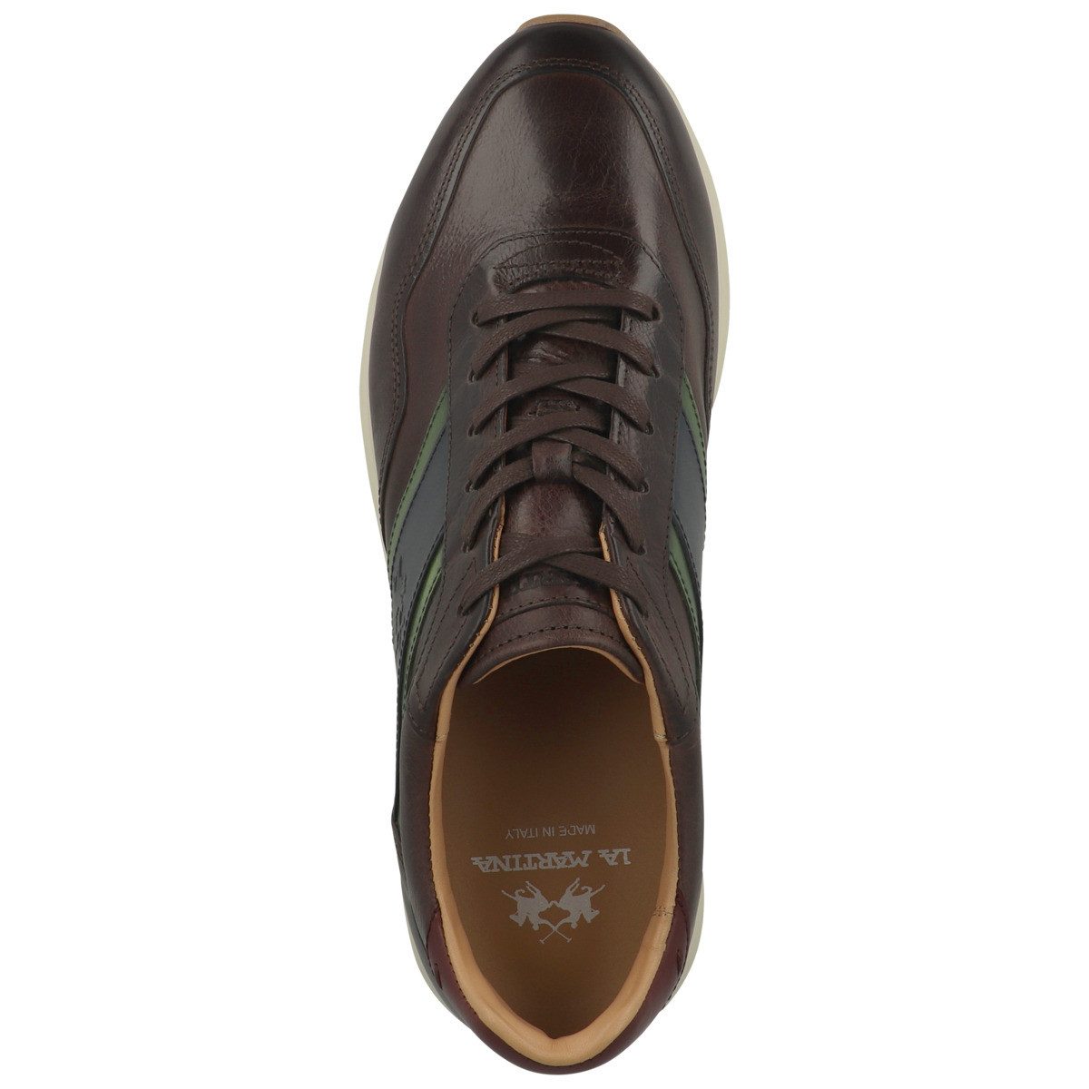 La Martina LFM262 Herren Sneaker Turnschuhe, Sportschuhe, Freizeitschuhe, Halbschuhe, Schnürschuhe