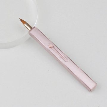 AUKUU Puderpinsel Einziehbarer Make up Pinsel mit zwei EndenMini spitzer Lippenpinsel, Concealer Pinsel