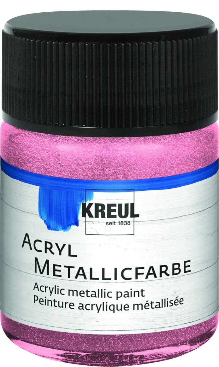Kreul Künstlerstift Kreul Acryl Metallicfarbe rosa 50 ml