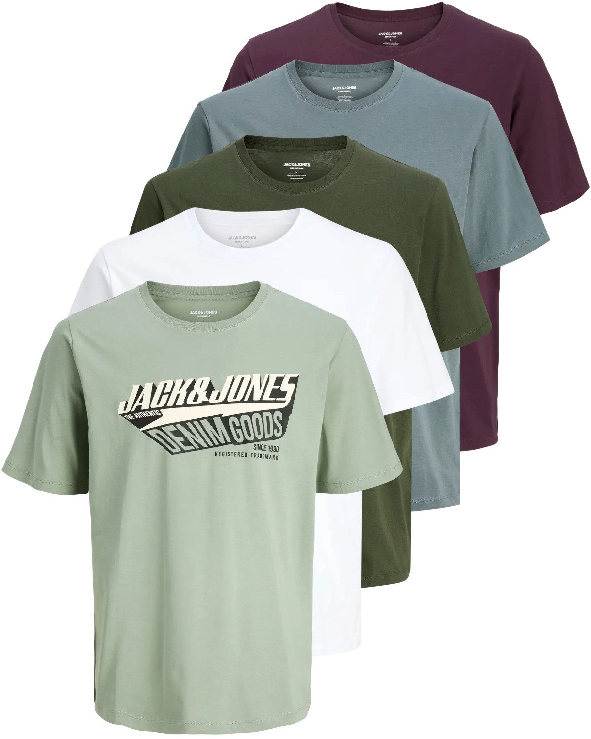 Jack & Jones PlusSize Print-Shirt Weites günstig online kaufen