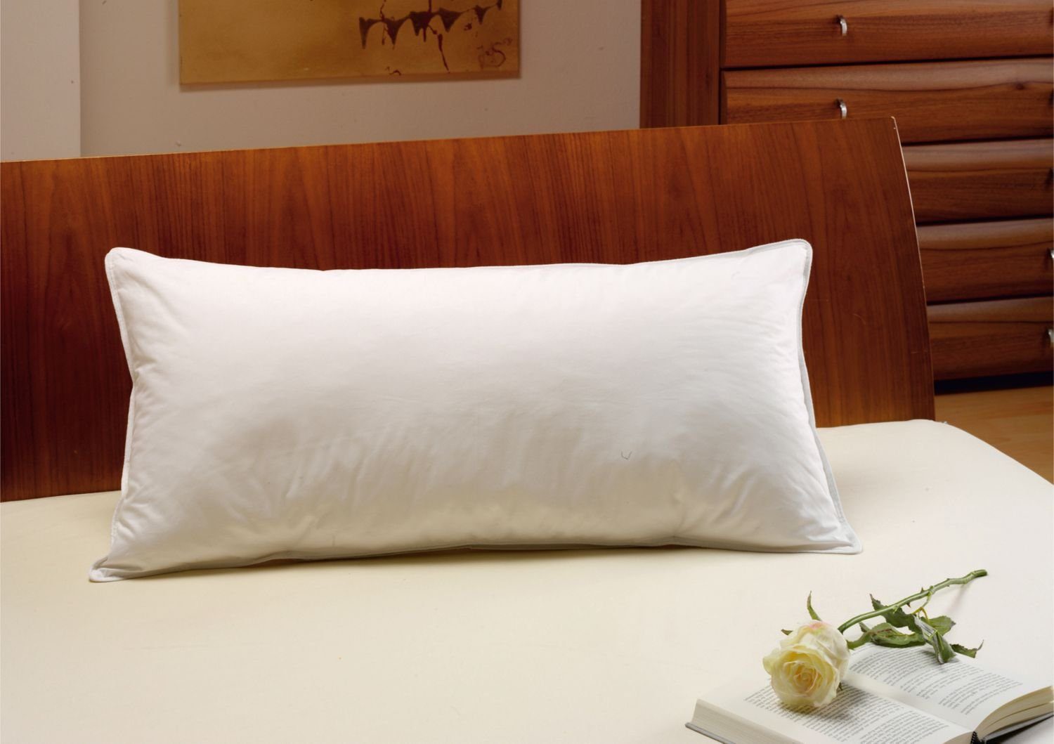 BURI Kopfkissen Federkopfkissen ca. 40x80cm Kissen Wohnen Schlafzimmer schl günstig online kaufen