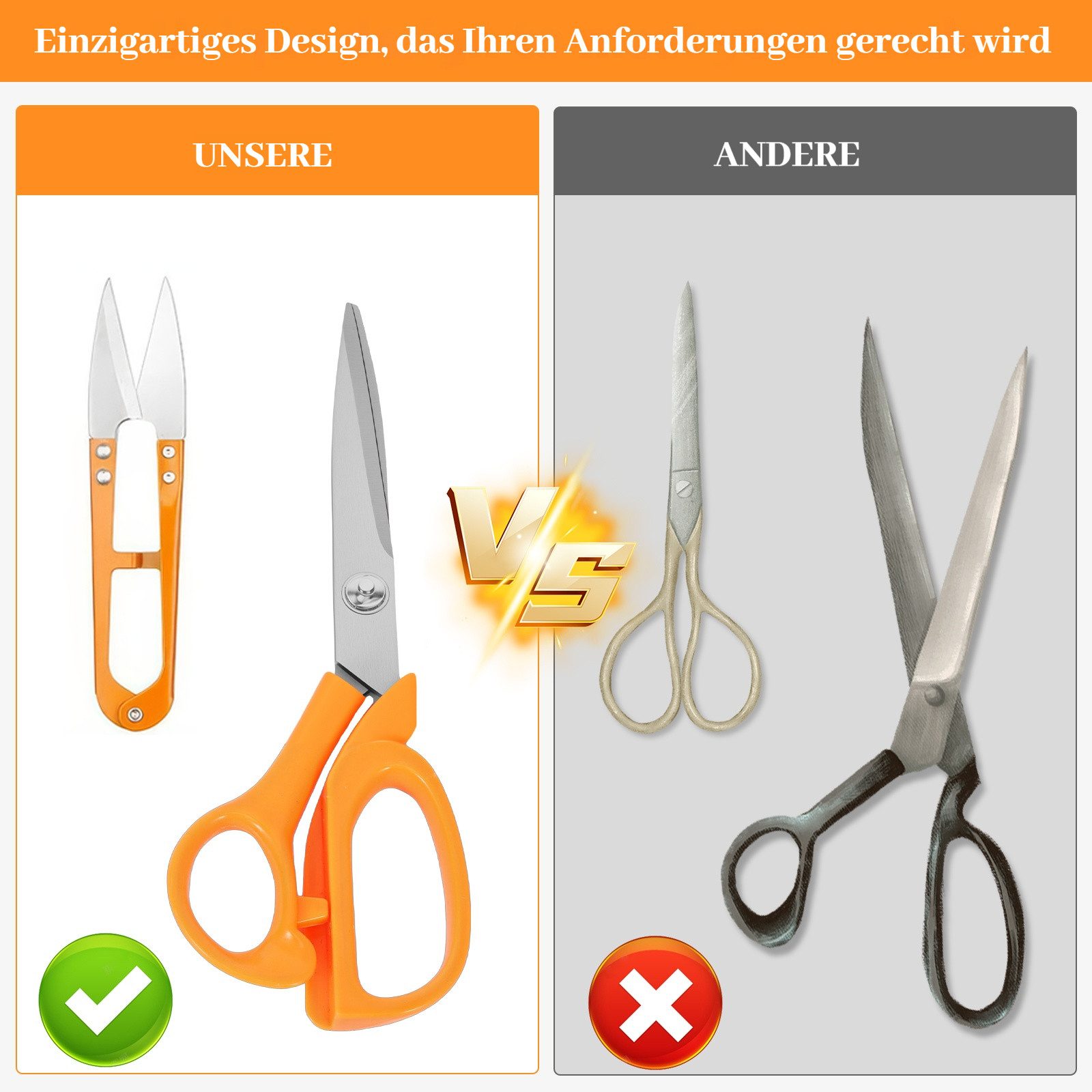 BlingBin Nähkästchen Professionelles Nähset mit 205 Teilen Premium Nähzubehör (1er Set, 205 St., 205tlg), Nadel für Anfänger/Profis/Erwachsene, Home-Button Repa – Bild 5 von 5