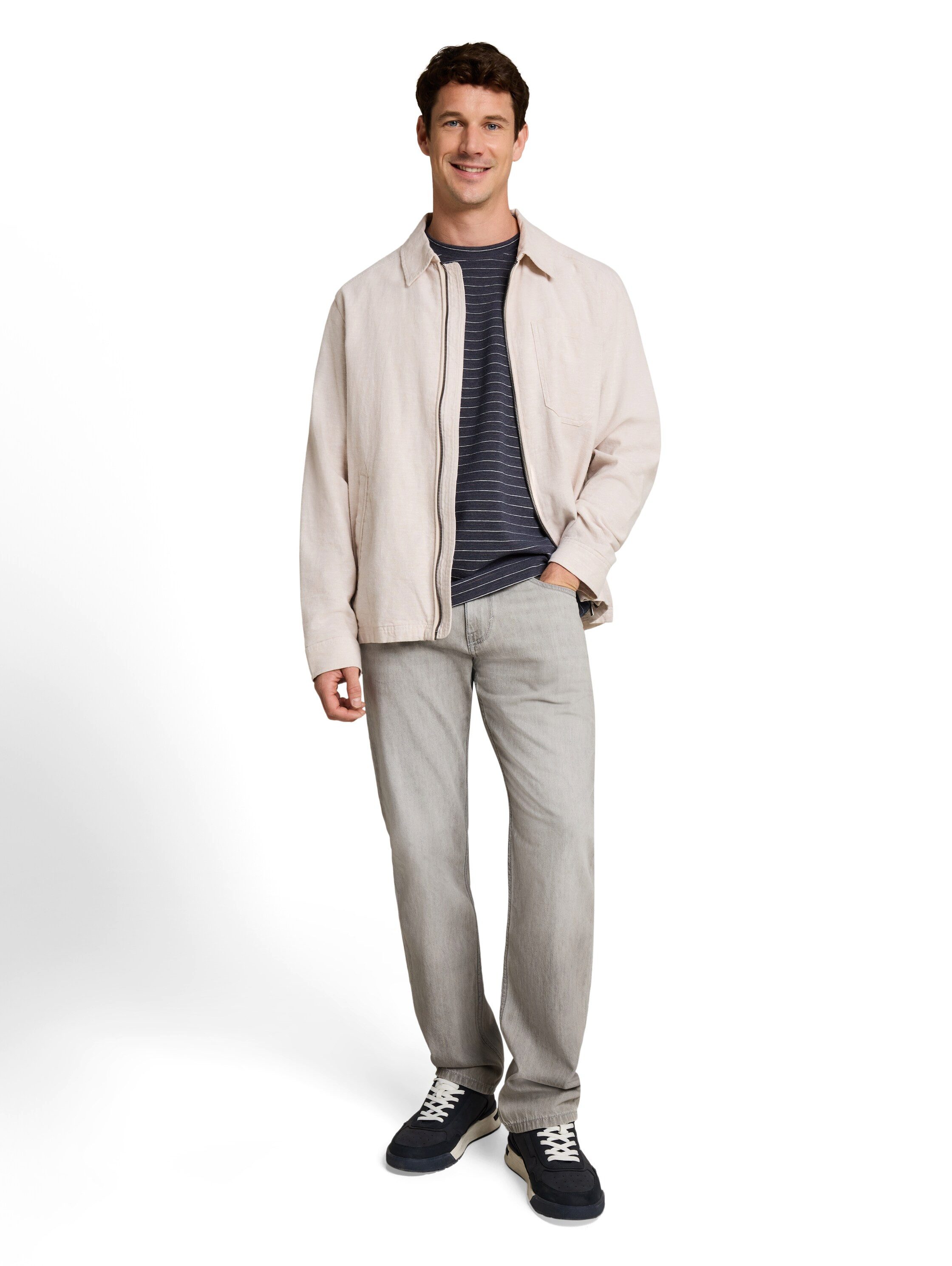 TOM TAILOR Kurzarmshirt Sommershirt mit feinen Streifen – Bild 4 von 5