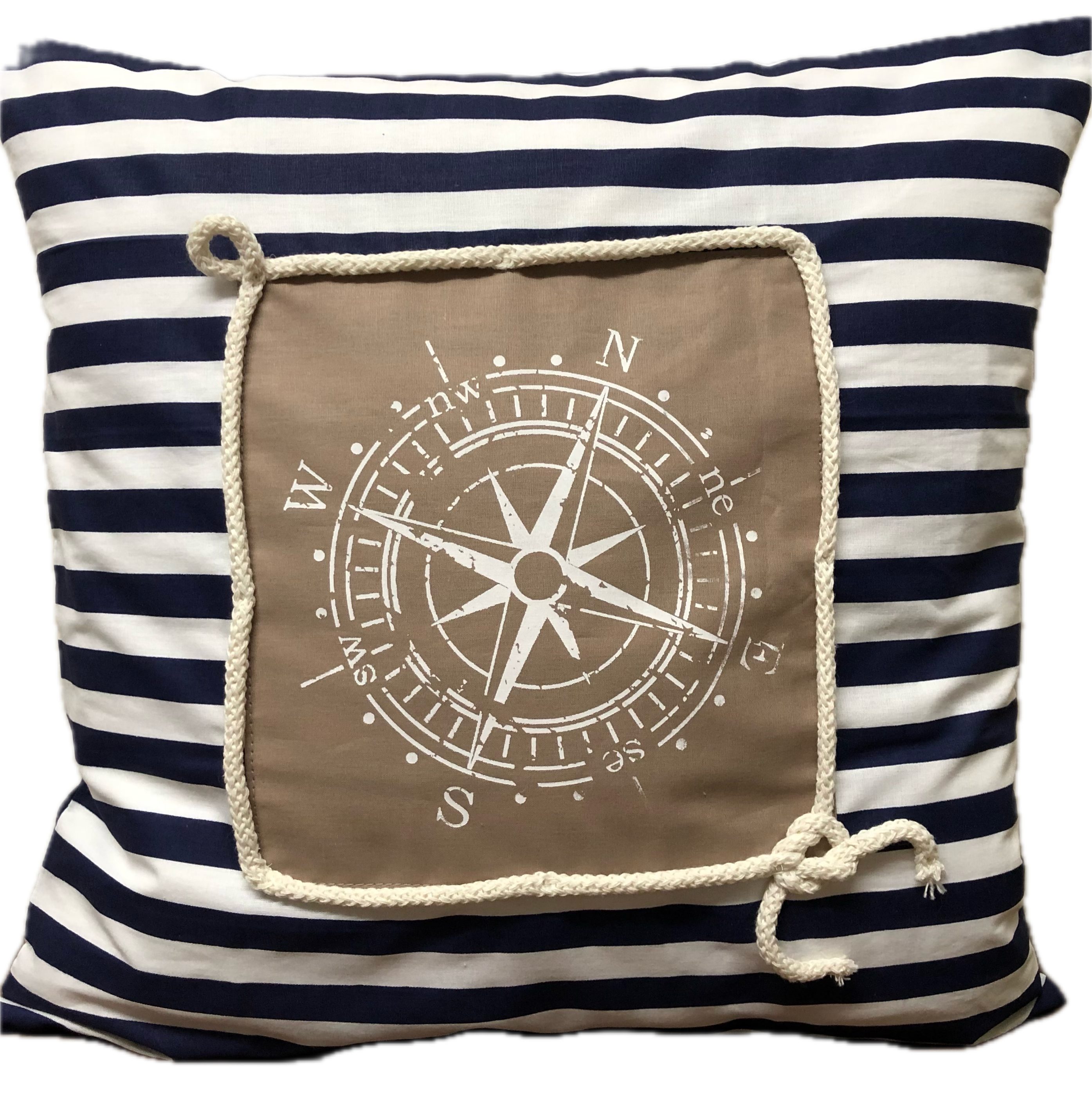 Ammerkind Dekokissen Maritime Kissenhülle * Kompass günstig online kaufen