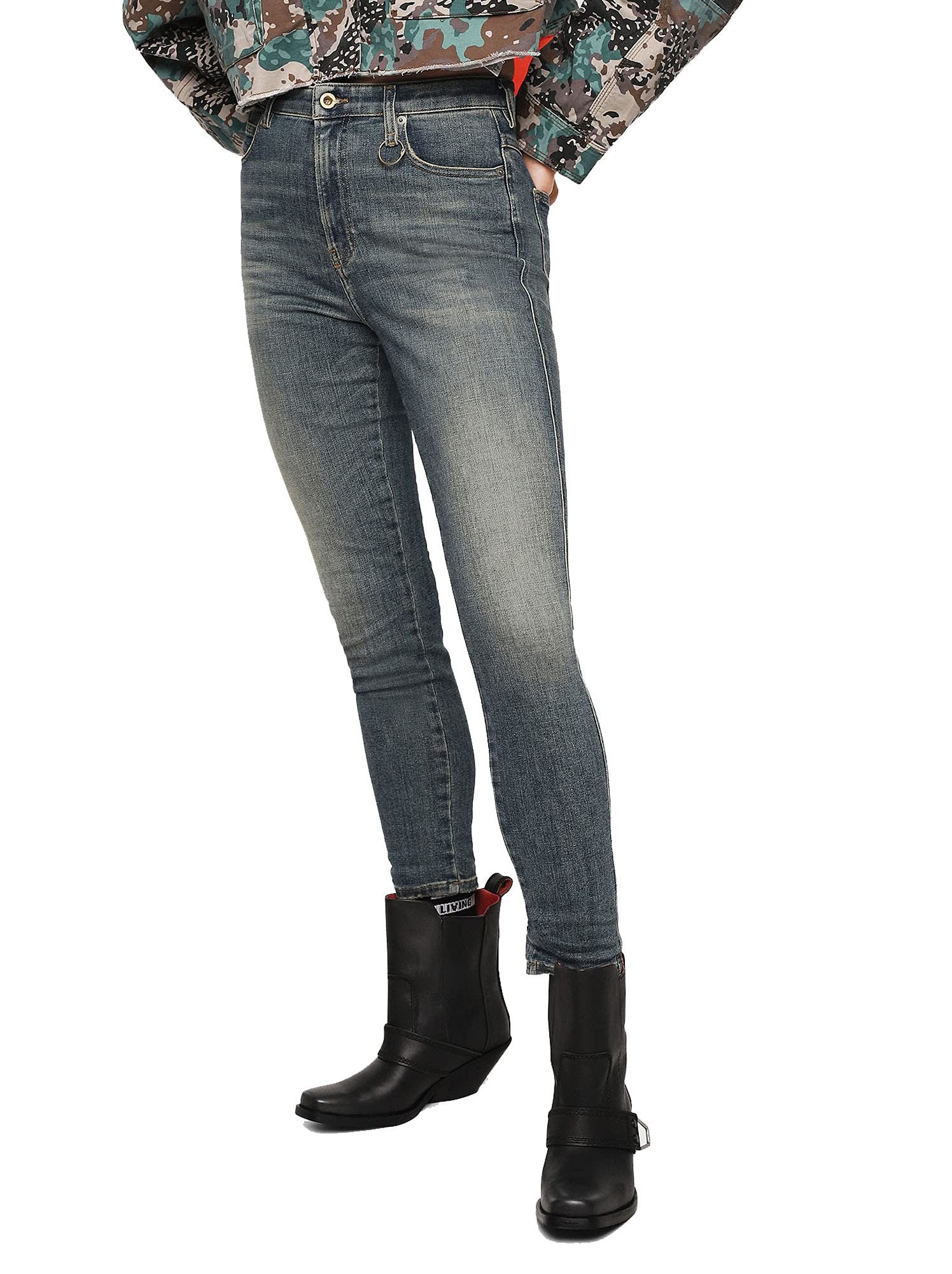 Skinny-fit-Jeans Diesel Babhila-High 086AU Damen Jeans Skinny Slim