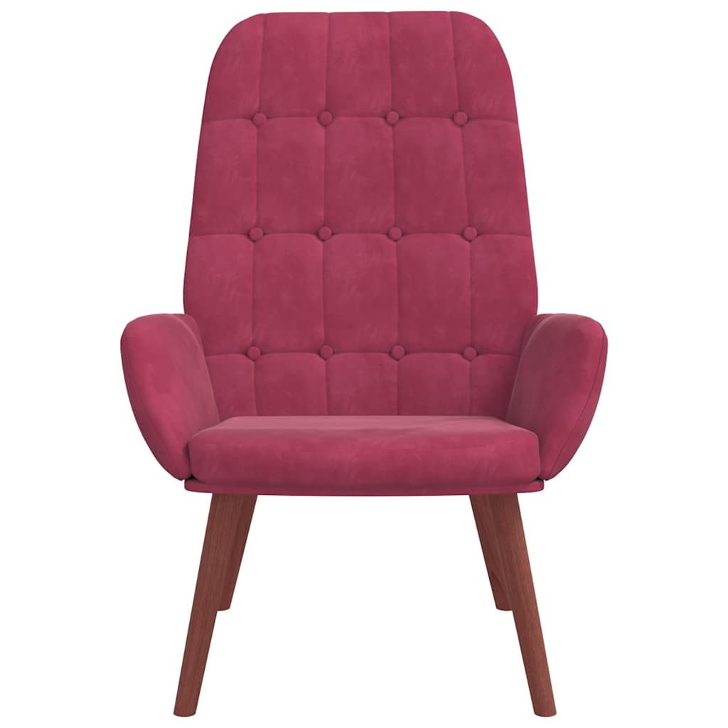 vidaXL Sessel Relaxsessel Weinrot Samt (1-St) günstig online kaufen