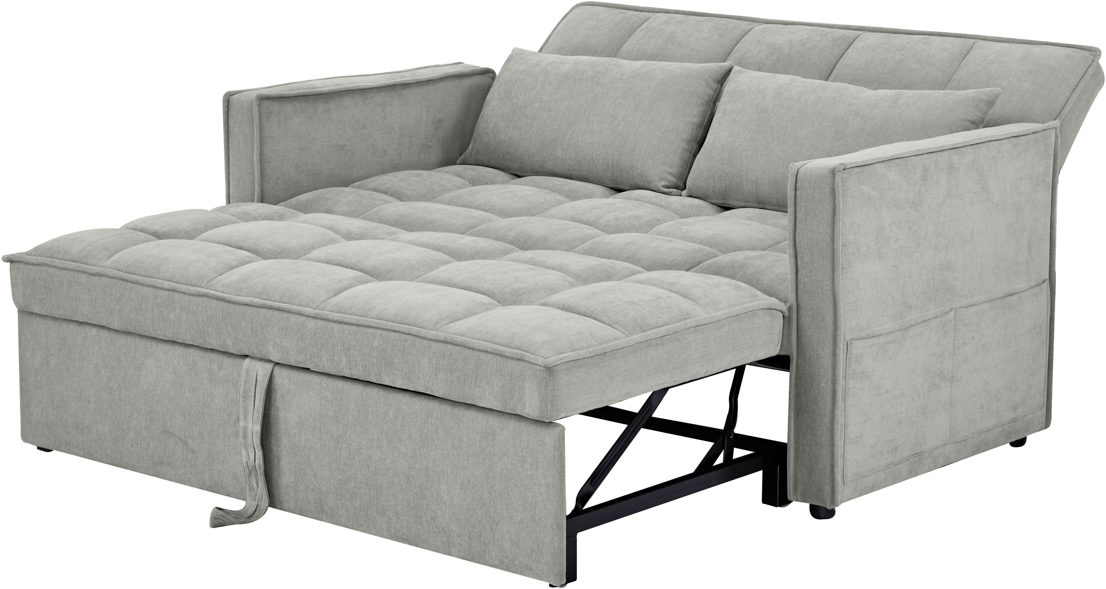 Schlafsofa STEFFO, 159 cm, 2-Sitzer, mit verstellbarer Rückenlehne