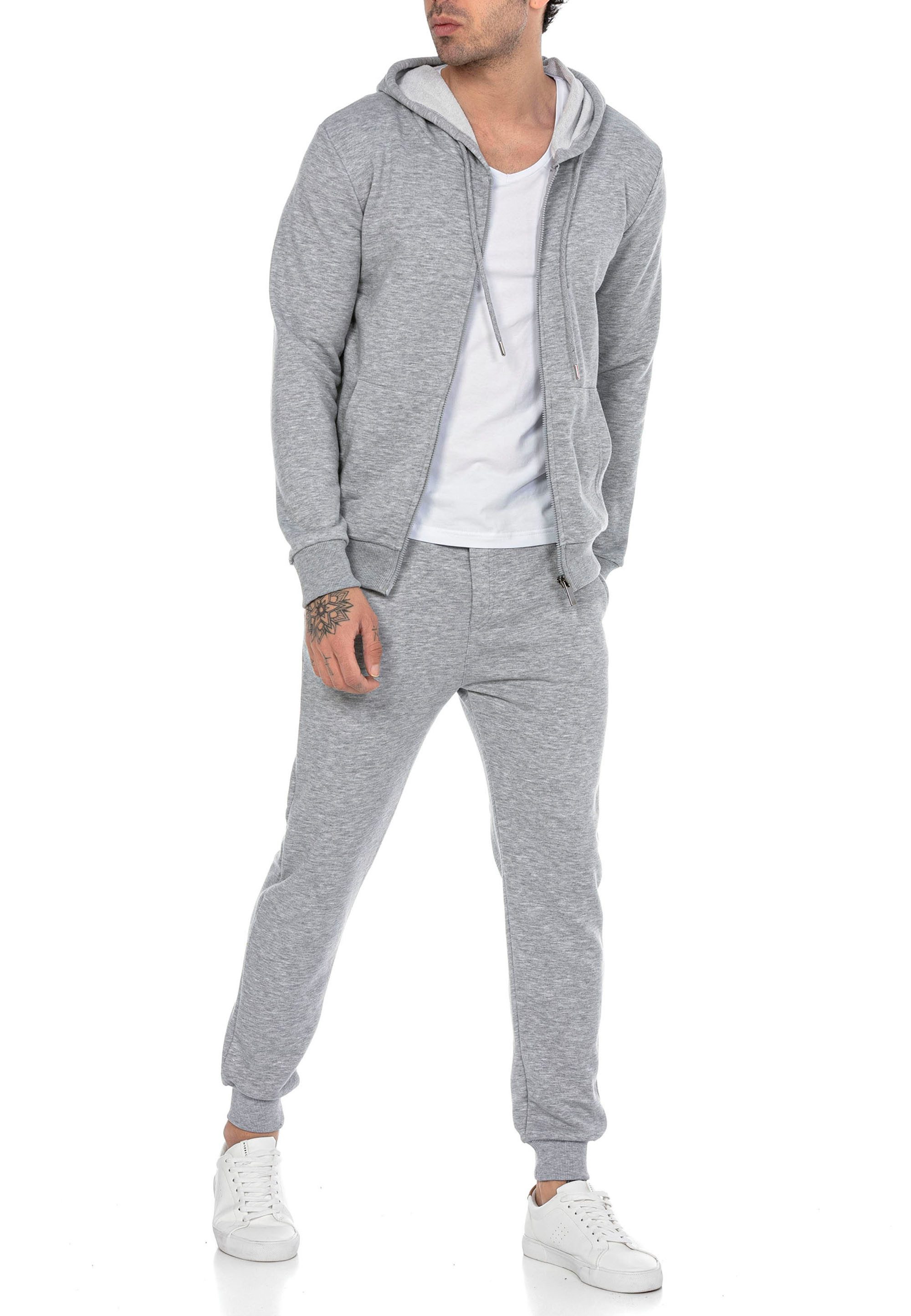 RedBridge Jogginganzug Red Bridge Herren Jogginganzug Sweat Suit Set Sweatjacke Hose (Set, 2-tlg)