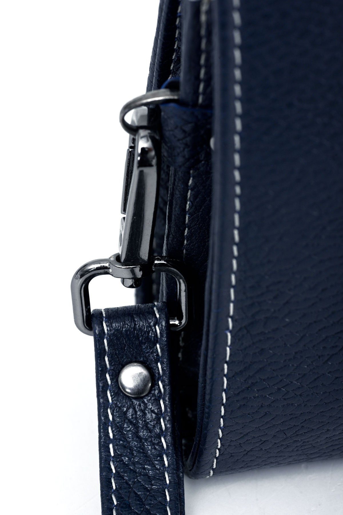 Herren Handtasche Handschlaufe mit dc Marine Portfoliotasche aus Dericompany echtem BD01583, Leder,