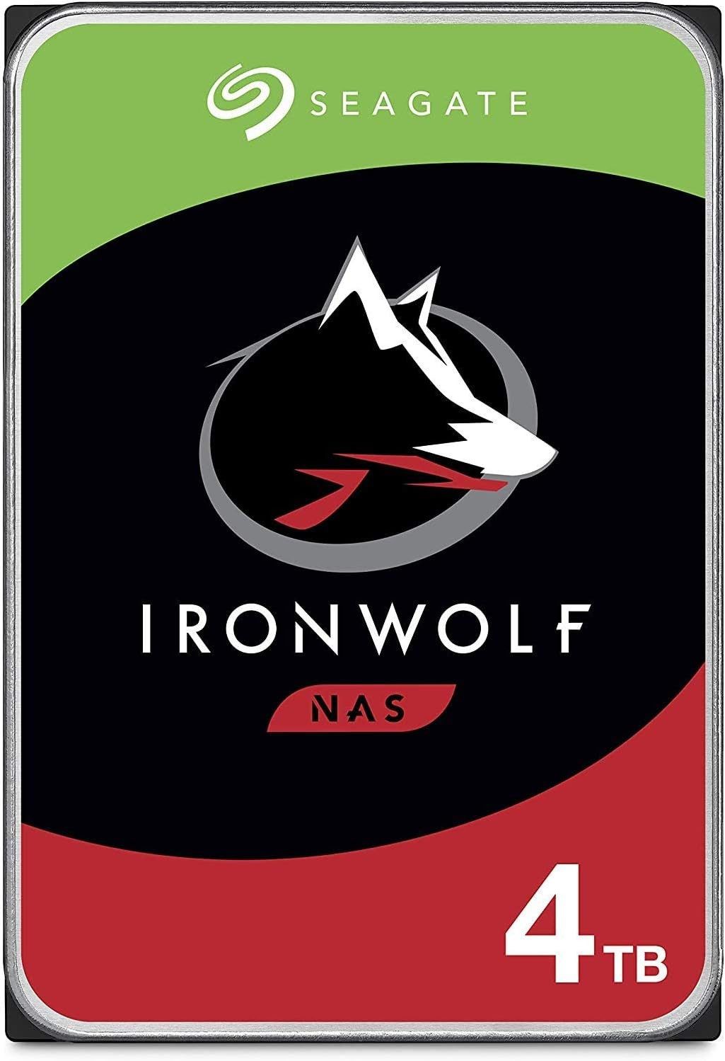 Seagate Seagate IronWolf ST4000VN008 NAS interne Festplatte 4TB HDD, 3.5 Zoll interne HDD-Server-Festplatte