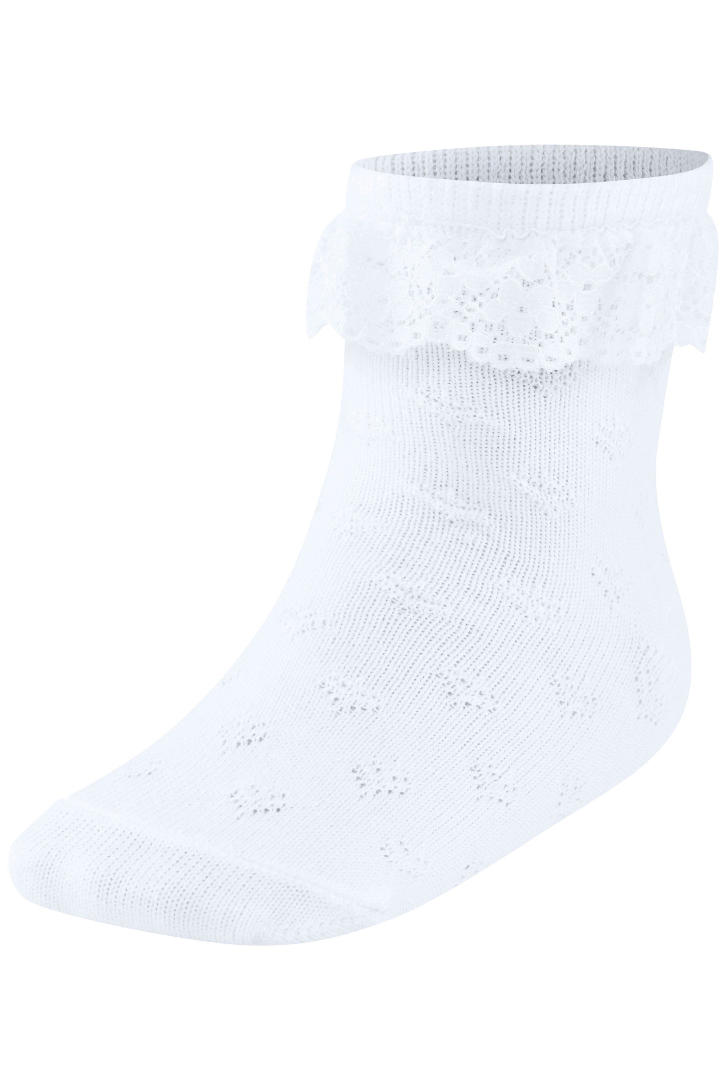 H.I.S Socken (3-Paar) mit feinem Ajour Strickmuster und kleiner Rüsche