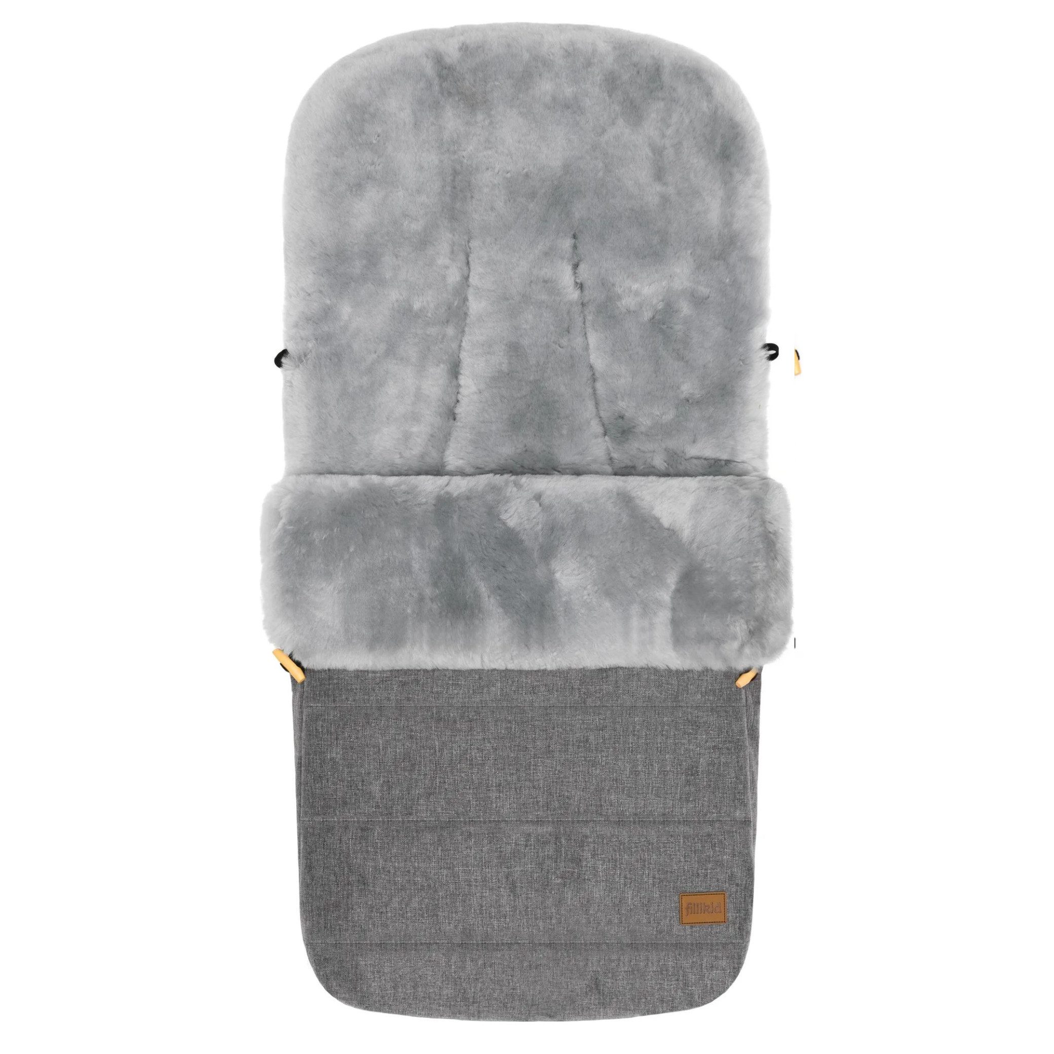 Fillikid Fußsack Winterfußsack Bernina Lammfell Exklusiv, warmer Winterfußsack mit echtem Merino-Lammfell wasserabweisend und