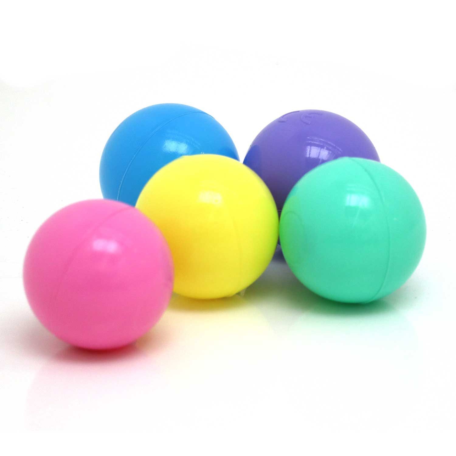 LittleTom Bällebad-Bälle Ab dem 1. Tag: Babybälle zum Greifen - Plastikbälle für den Bällepool (1000-St), Für Bällebäder, Pools, Zelte, Sandkästen - sogar Haustiere