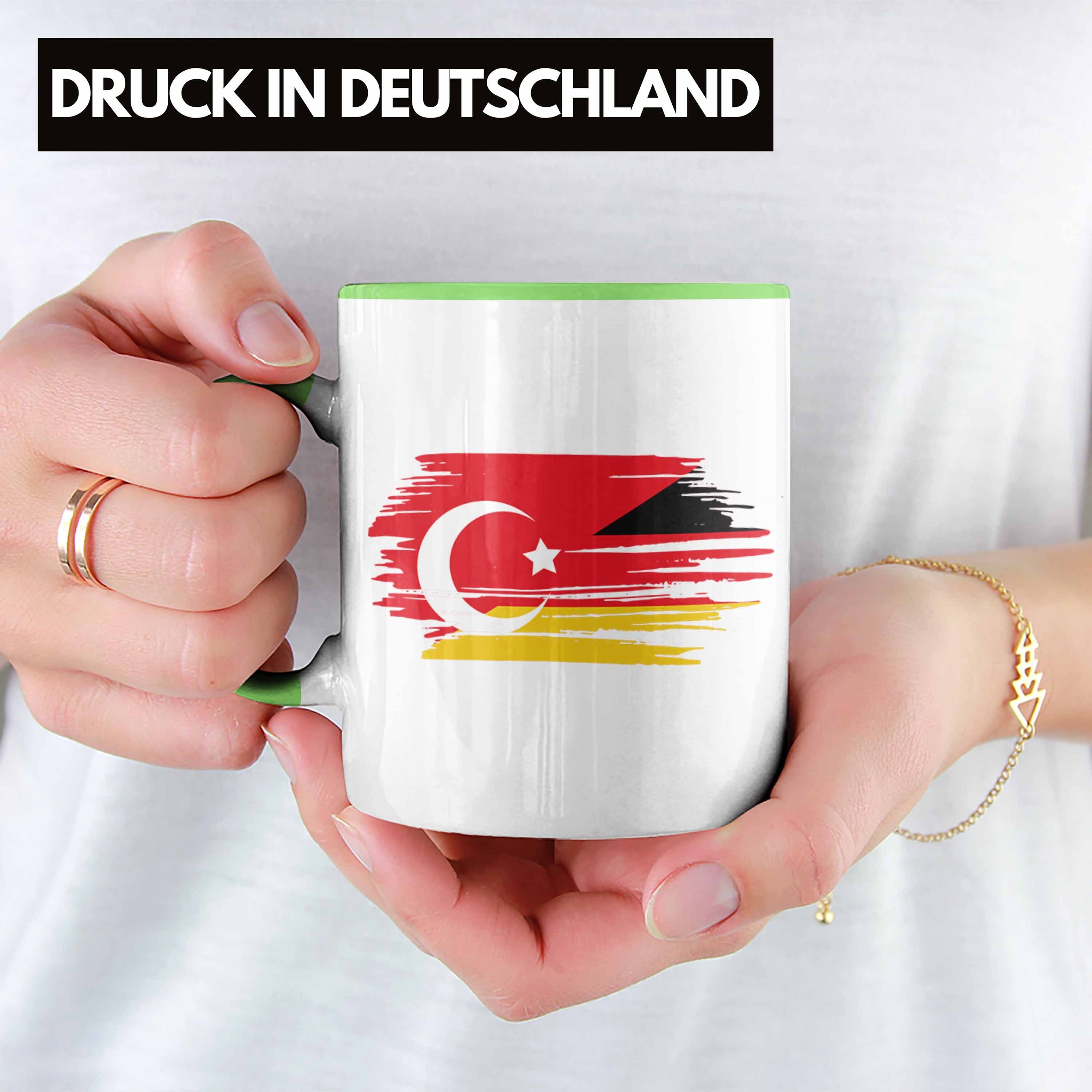 Geschenkidee - Grün Deutschland Türke Türken Halb Geschenk Türke Trendation Tasse Halb Tasse Trendation