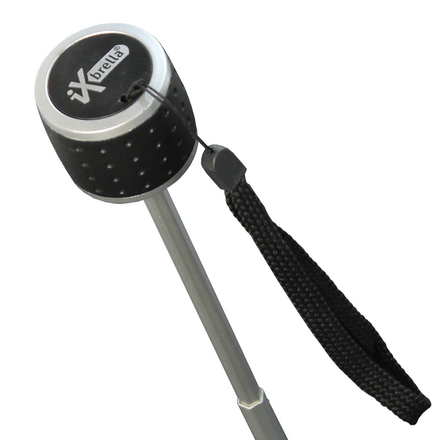 iX-brella Taschenregenschirm Mini Ultra extra Light leicht, - mit farbenfroh Dach schwarz großem 