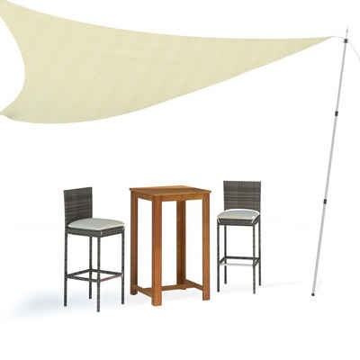 vidaXL Zeltstange Teleskop-Tarpstangen 102-260 cm 2 Stk. Aluminium, (2-St)