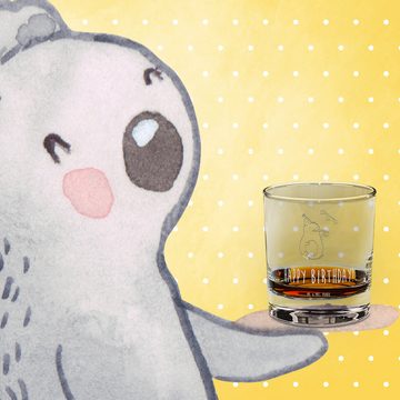 Mr. & Mrs. Panda Whiskyglas Avocado Geburtstag - Transparent - Geschenk, Überraschung, Whiskey Gl, Premium Glas, Mit Liebe graviert