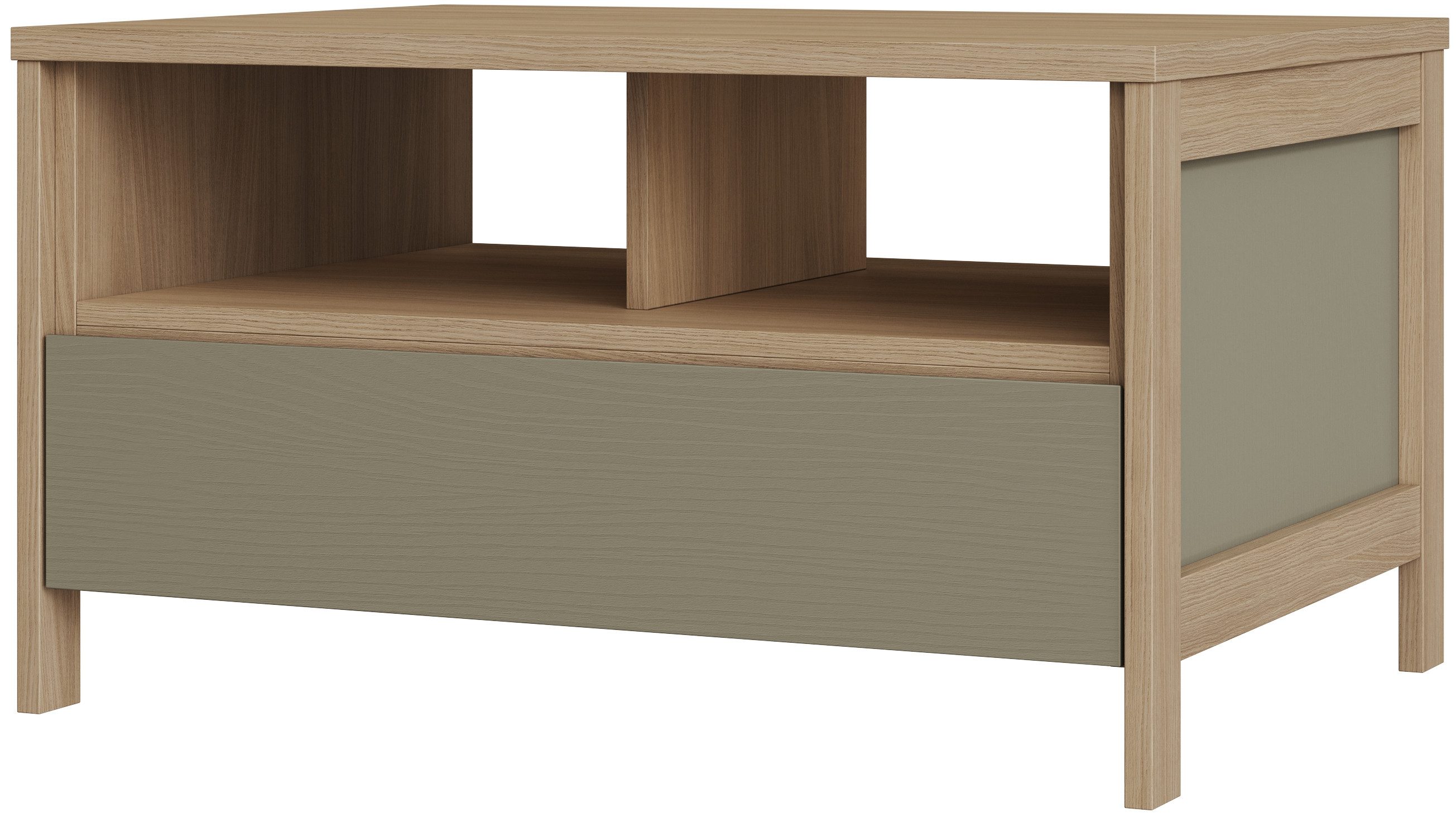Home affaire Couchtisch Stranda, Beistelltisch, Wohnzimmertisch, Sofatisch, Tisch, Schubkasten und Ablagefächer, in zwei Farben verfügbar