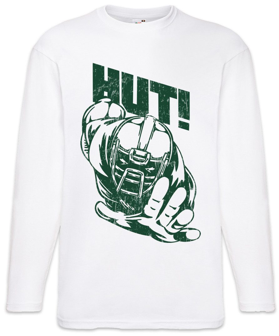 Urban Backwoods Langarmshirt American Football Hut Langarm T-Shirt Player Sport Passion Love (1-tlg) Addiction Spielfeld Court Spieler