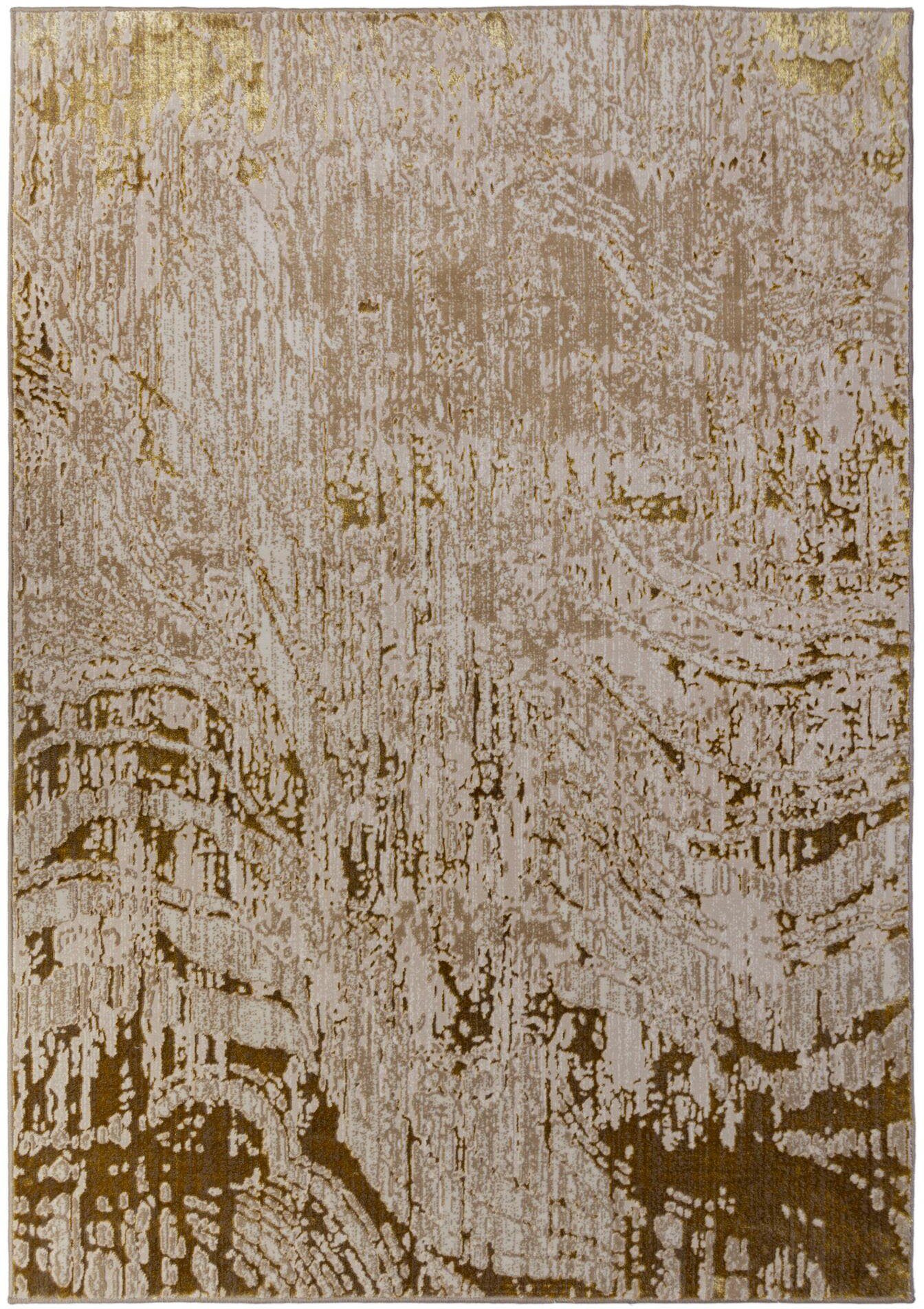 Teppich Arissa Abstraktes, goldfarben RUGS, rechteckig, mm 7 Höhe: FLAIR