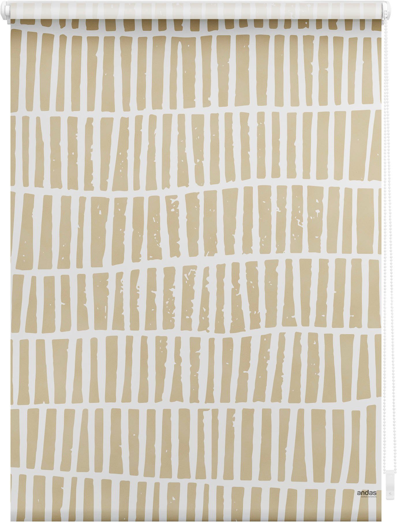 Seitenzugrollo Utshani, andas, Lichtschutz, ohne Bohren, Klemmfix, by Morten Georgsen, Lichtschutz, modernes Muster