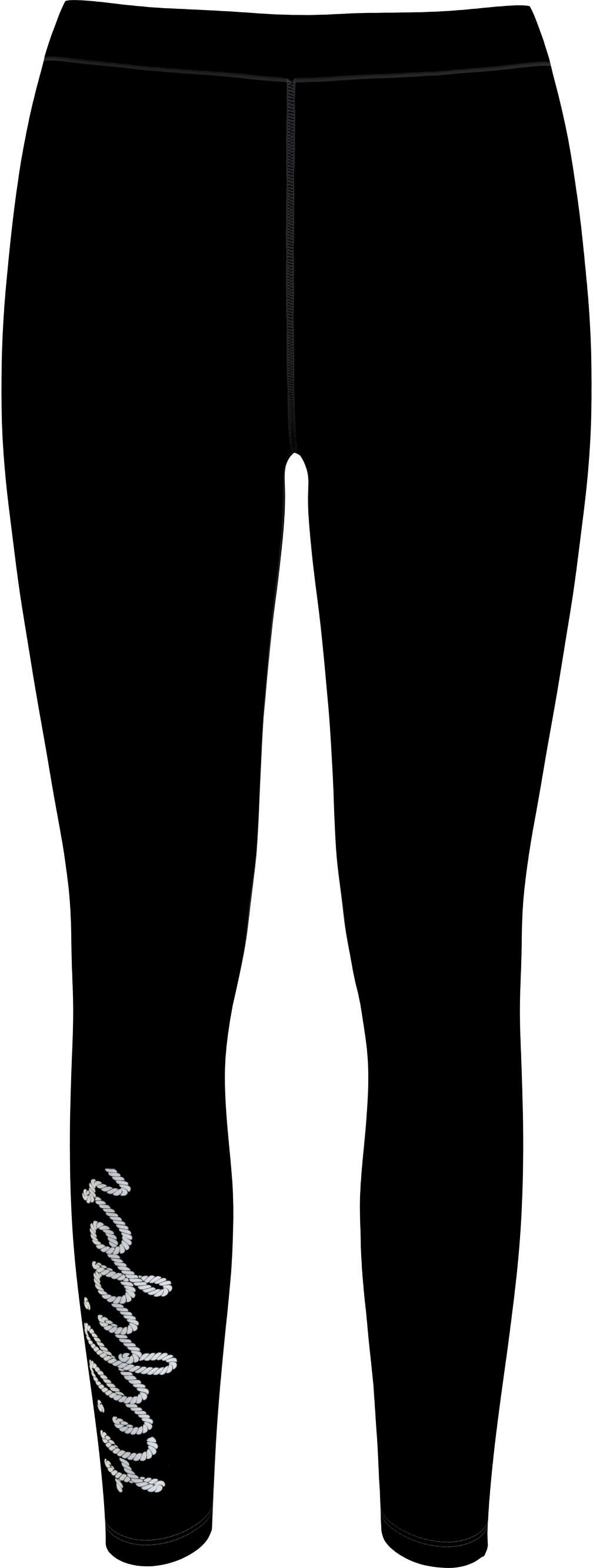 Tommy Hilfiger Leggings SLIM HILFIGER ROPE LEGGING mit TH-Prints Black | Sport-Leggings