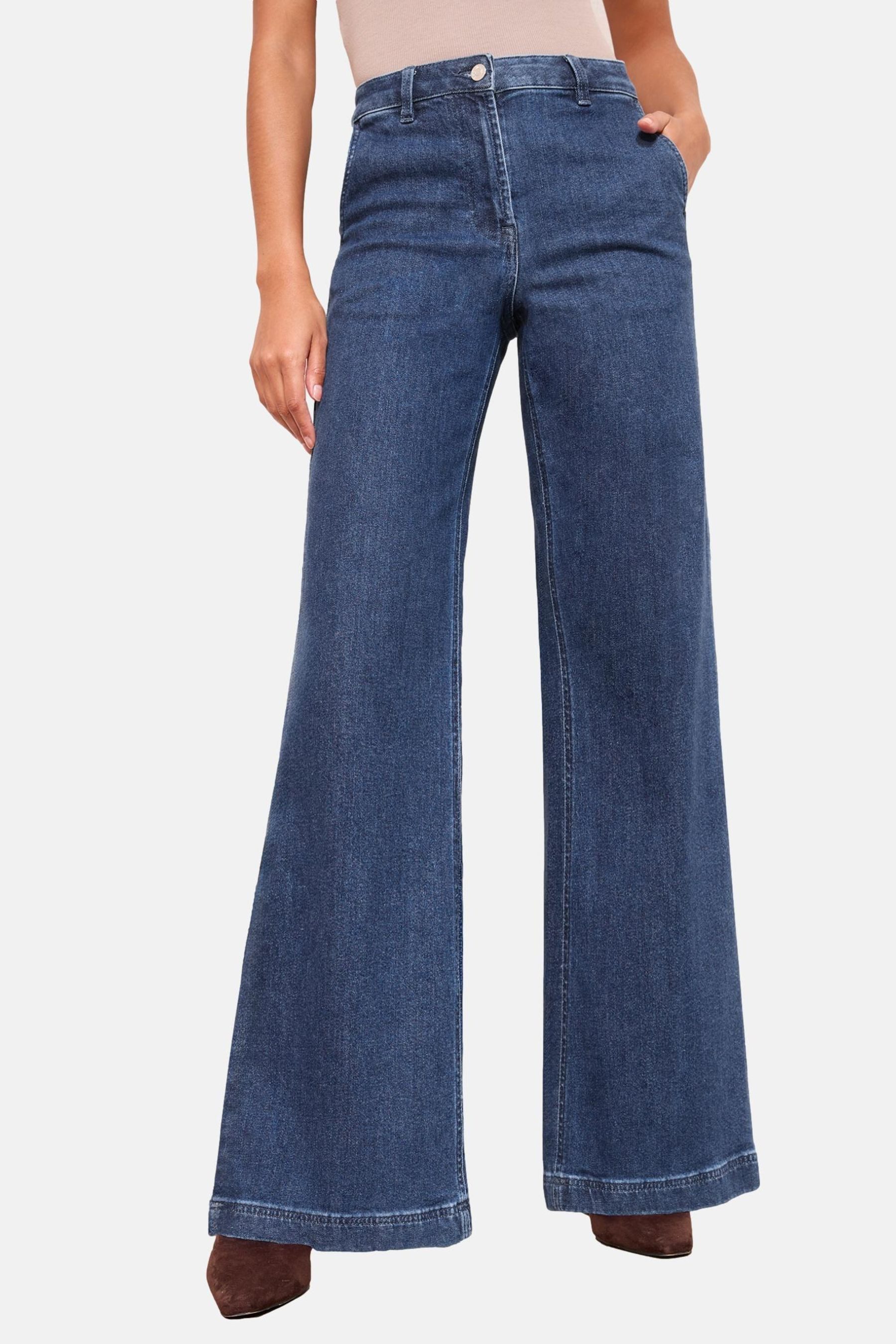 Weite Jeans Friends Like These Hose mit weitem Bein, Regular