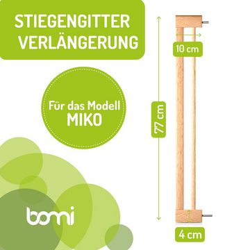 BOMI Verlängerung für Türschutzgitter Verbreiterung für Kinderschutzgitter Miko 10-50 cm, Zubehör für Treppenschutzgitter zum Klemmen - Ohne Bohren