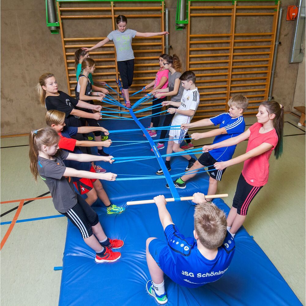 Spiel Balancierband Team