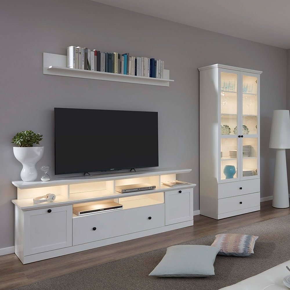 trendteam Wohnwand, Anbauwand Wohnkombi TV-Möbel Fernsehschrank günstig online kaufen