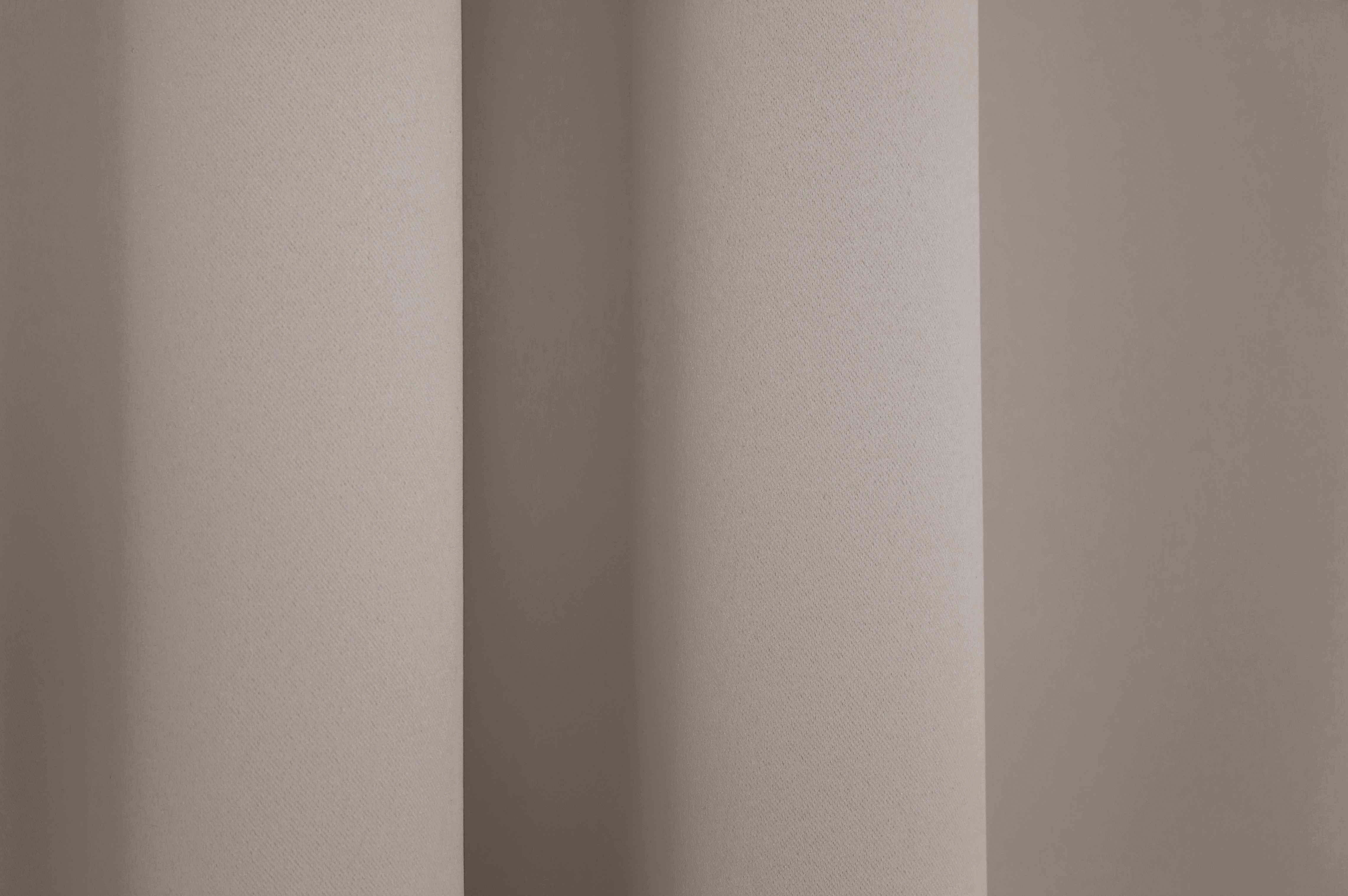 Vorhang Dim Kräuselband grau verdunkelnd, (1 Wirth, out, nach St), Maß