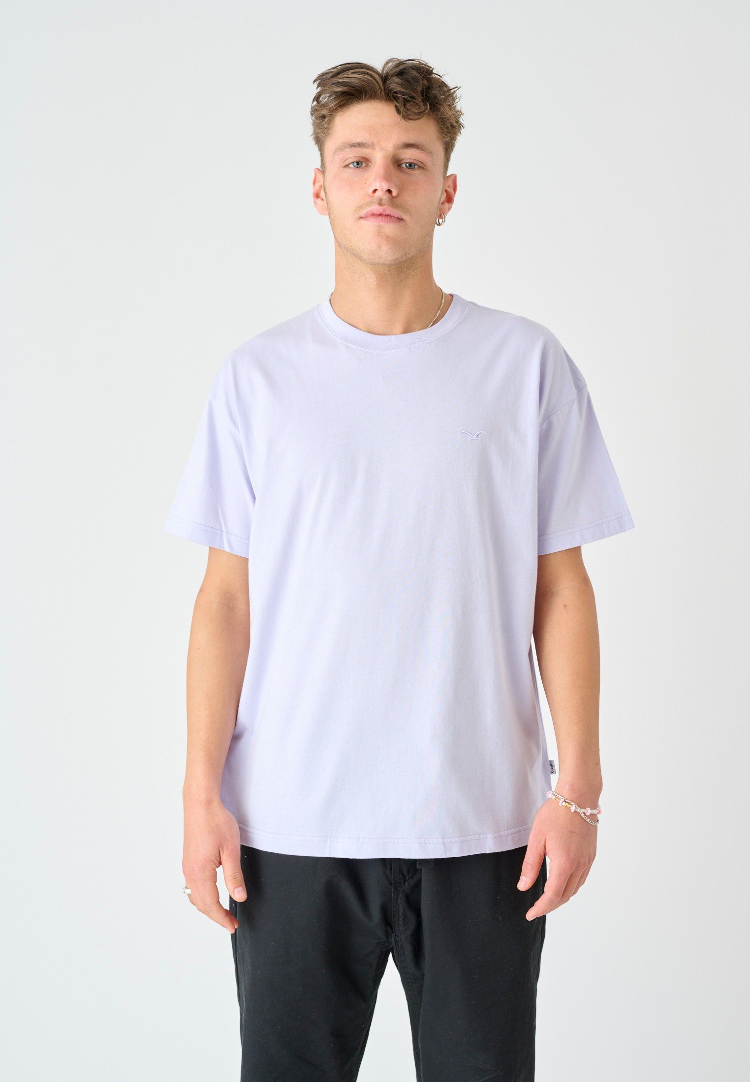 Oversize Cleptomanicx lockerem T-Shirt (1-tlg) Ligull Schnitt in