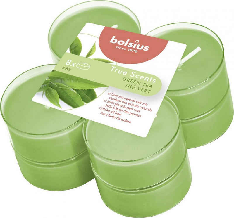 Bolsius Teelicht Bolsius Duftteelichter Maxi True Scents Grüner Tee