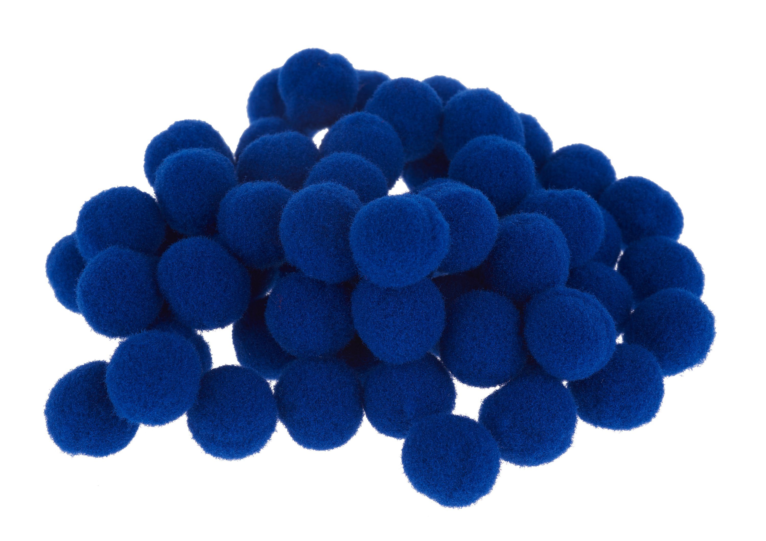 VBS Pompon Pompons, 60 Stück Blau