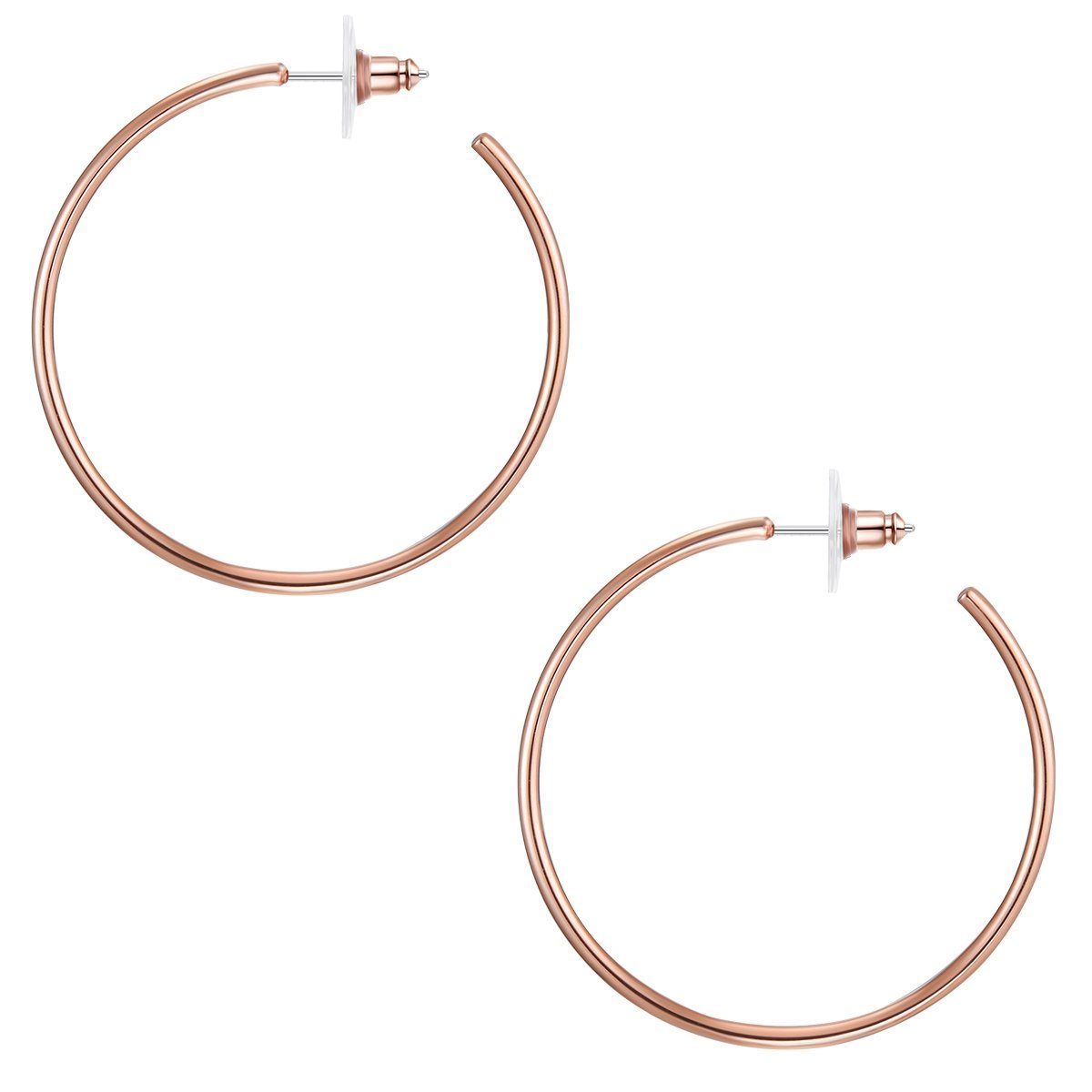 Lulu & Jane Paar Creolen roségold günstig online kaufen