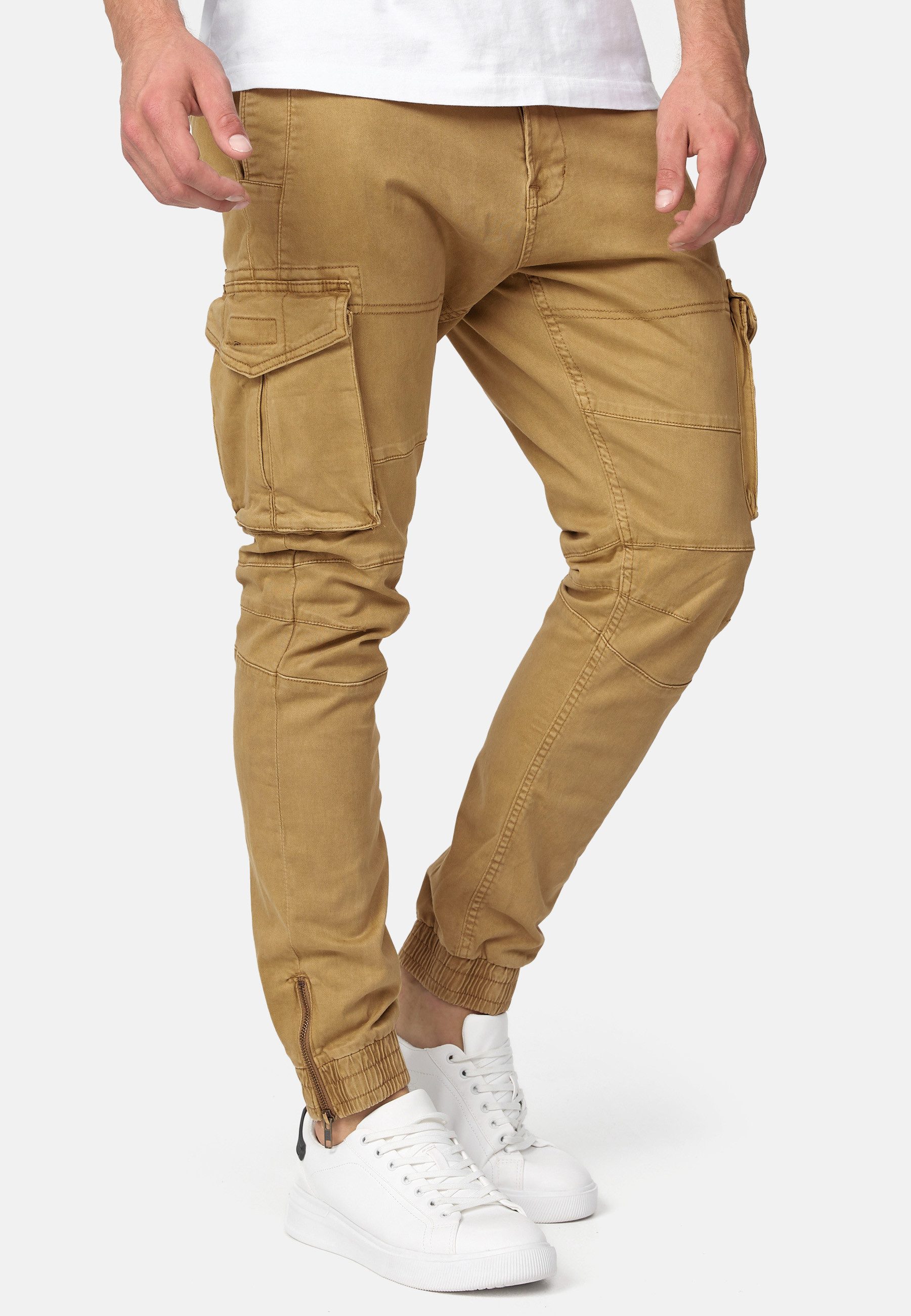 INDICODE Cargohose Herren Alex Cargo Hose Herrenhose mit 6 praktischen Taschen – Bild 4 von 5